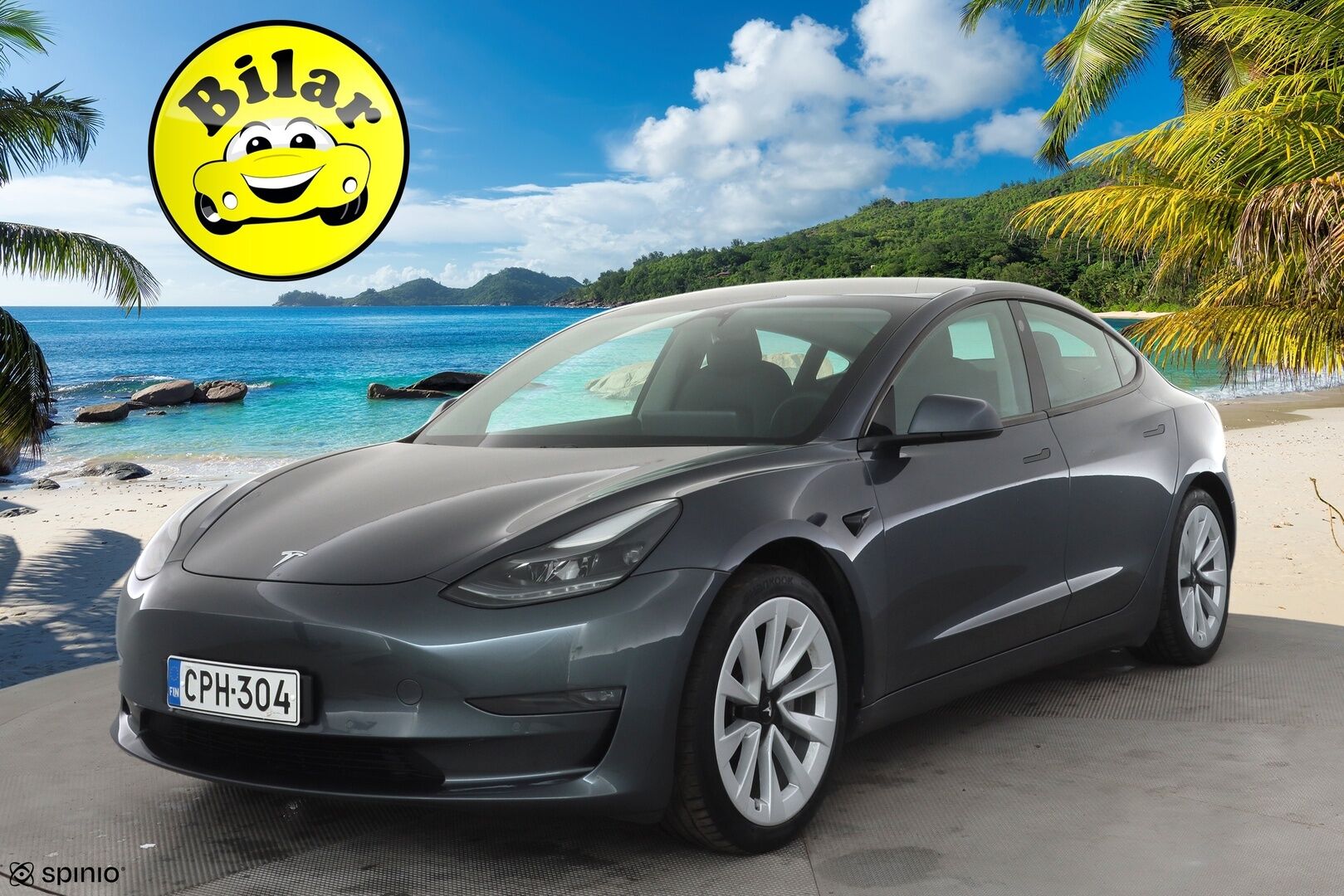 Tesla Model 3 2021 Long Range - | Koukku | ILP | Lasikatto | ACC | Matrix-LED | P.Kamera | Muistipenkki | Premium Audio | Navi | Kaistavahti | Keyless | Premium Connectivity | 1-om Suomi-auto | 2x Latauskaapelit | Kahdet renkaat |