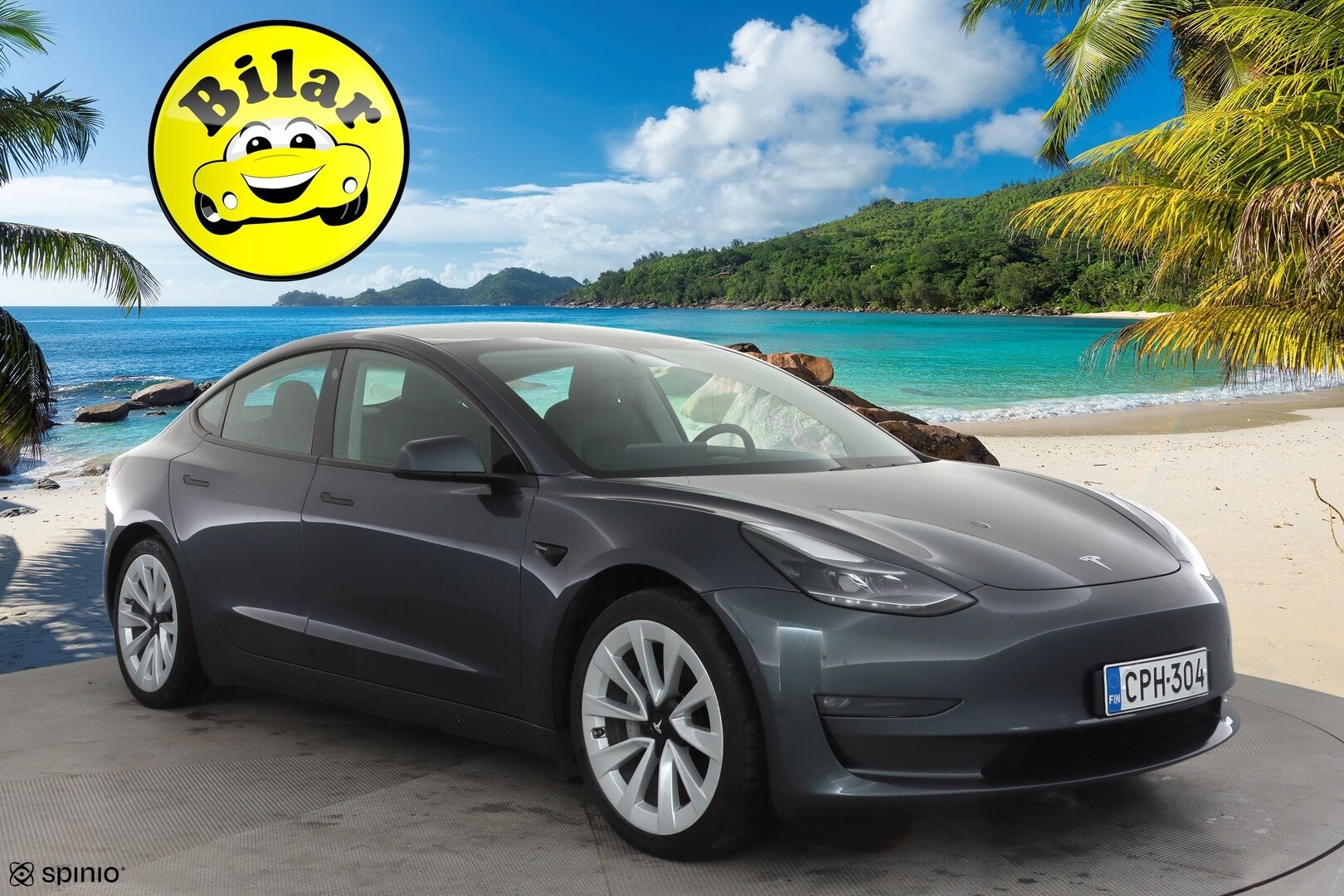 Tesla Model 3 2021 Long Range - | Koukku | ILP | Lasikatto | ACC | Matrix-LED | P.Kamera | Muistipenkki | Premium Audio | Navi | Kaistavahti | Keyless | Premium Connectivity | 1-om Suomi-auto | 2x Latauskaapelit | Kahdet renkaat |