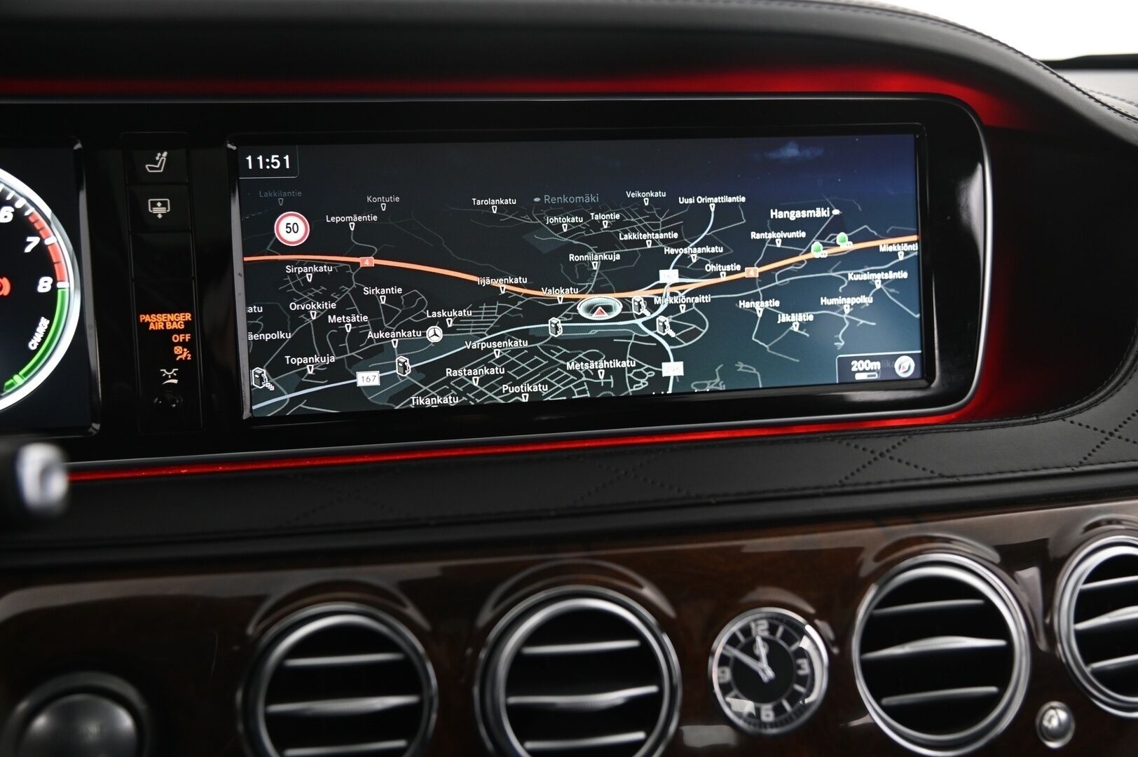 Mercedes-Benz S 2017 500 e L AMG-Styling - Burmester | Panorama | 360 | DTR+ | imuovet | HUD | Ilmastoidut takapenkit | Puhdas CarVertical | Airmatic | Digimittaristo | Ilmastoidut mukitelineet | Soft close | Night Vision | 