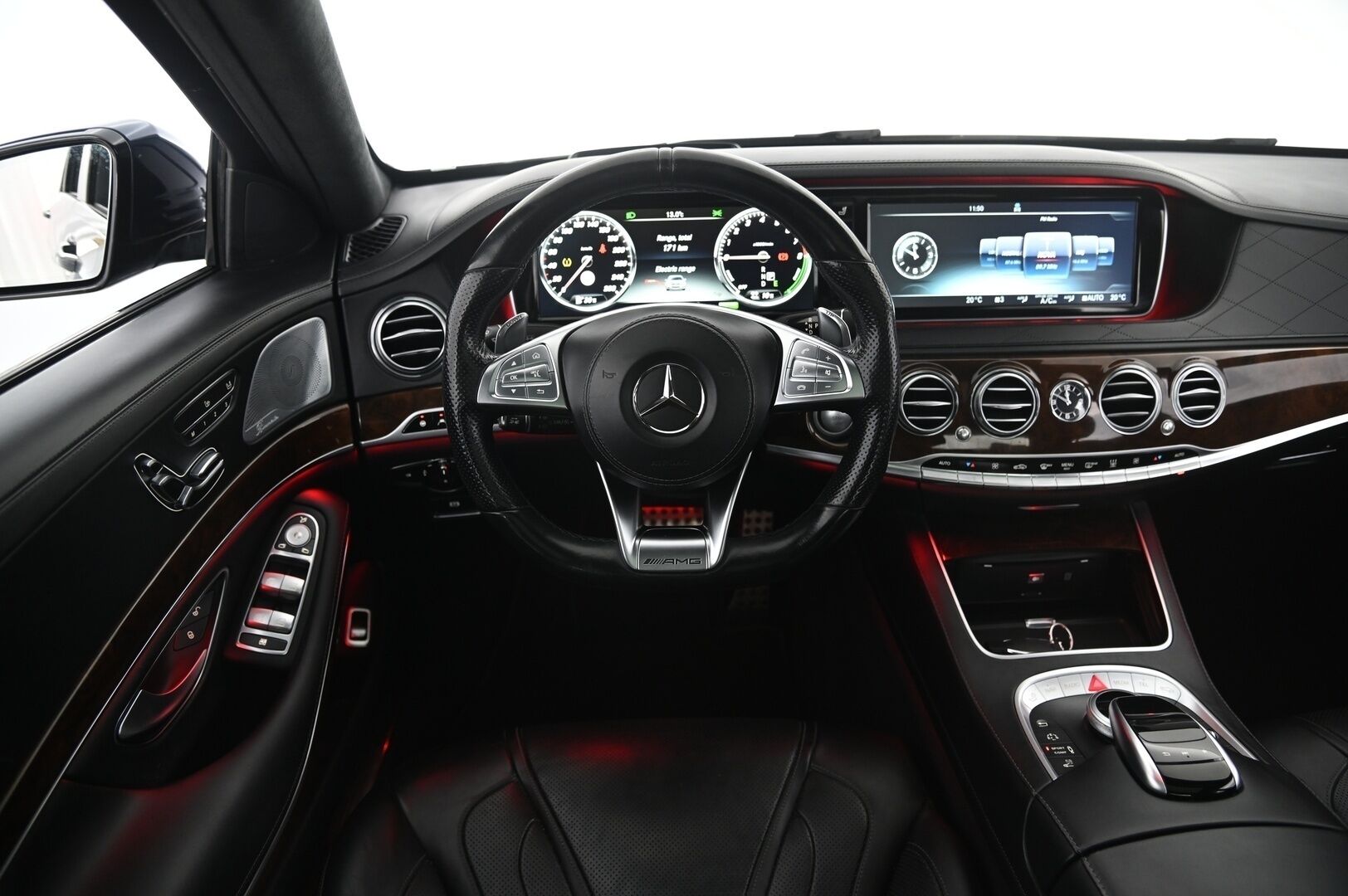 Mercedes-Benz S 2017 500 e L AMG-Styling**Burmester / Panorama / 360 / DTR+ / imuovet /HUD/ Ilmastoidut takapenkit* - *Puhdas CarVertical / Airmatic / Digimittaristo / Ilmastoidut mukitelineet / Soft close / Night Vision/ 2x vanteet*