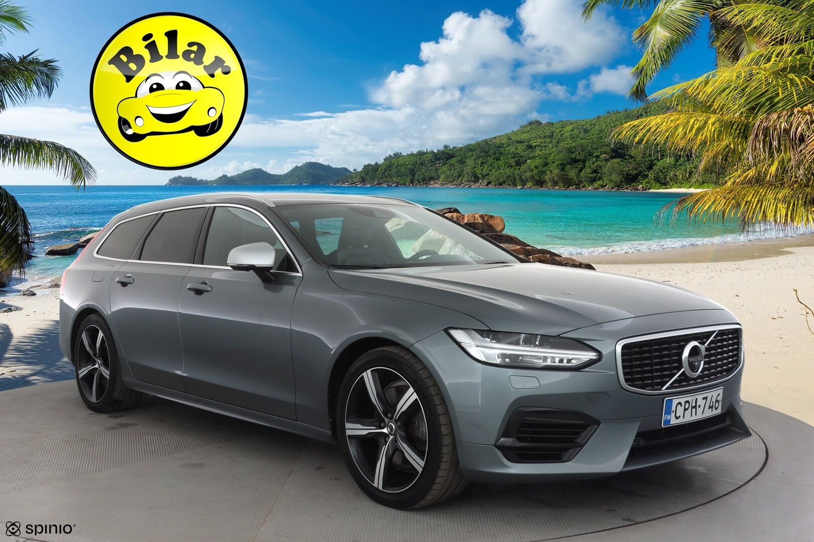 Volvo V90 2019 T8 AWD R-Design - Webasto | ACC | Harman&Kardon | Koukku | 360-Kamera | Full LED | Nahka-Alcantara | Lämpölasi | SUPERVARUSTEET!