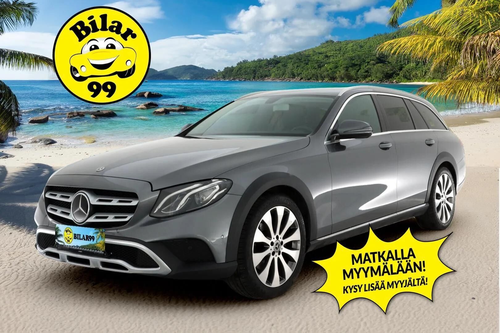 Mercedes-Benz E 2017 220 d 4Matic T A All-Terrain * Distronic+ / Sähkökontti / Vetokoukku / Webasto / P-Kamera* - 2x Vanteet & Renkaat / Hyvin huollettu! - HULLUT VÄLIPÄIVÄT KORKOTARJOUS 2,49%