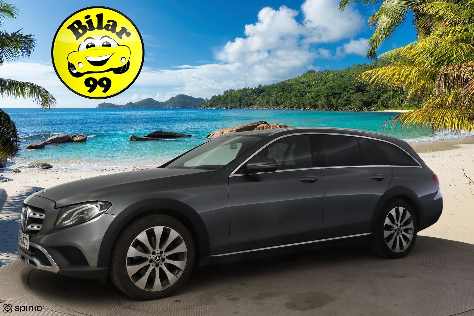 Mercedes-Benz E 2017 220 d 4Matic T A All-Terrain * Distronic+ / Webasto / Ilma-Alusta / Sähkökontti / Vetokoukku / P-Kamera* - Adapt. Cruise / 2x Vanteet & Renkaat / Hyvin huollettu! 