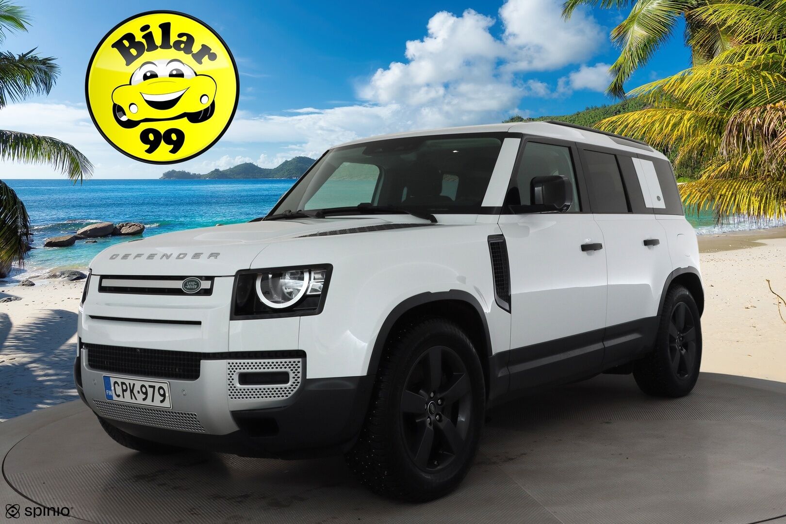 Land Rover Defender 2022 110 P400e Plug-in Hybrid * Vakkari / Webasto / 360 kamera / Ilma-alusta / Koukku / Navi * - Suomi-auto / Akku kuntotarkastettu SoH 94,2% / Kahdet renkaat aluvanteilla 
