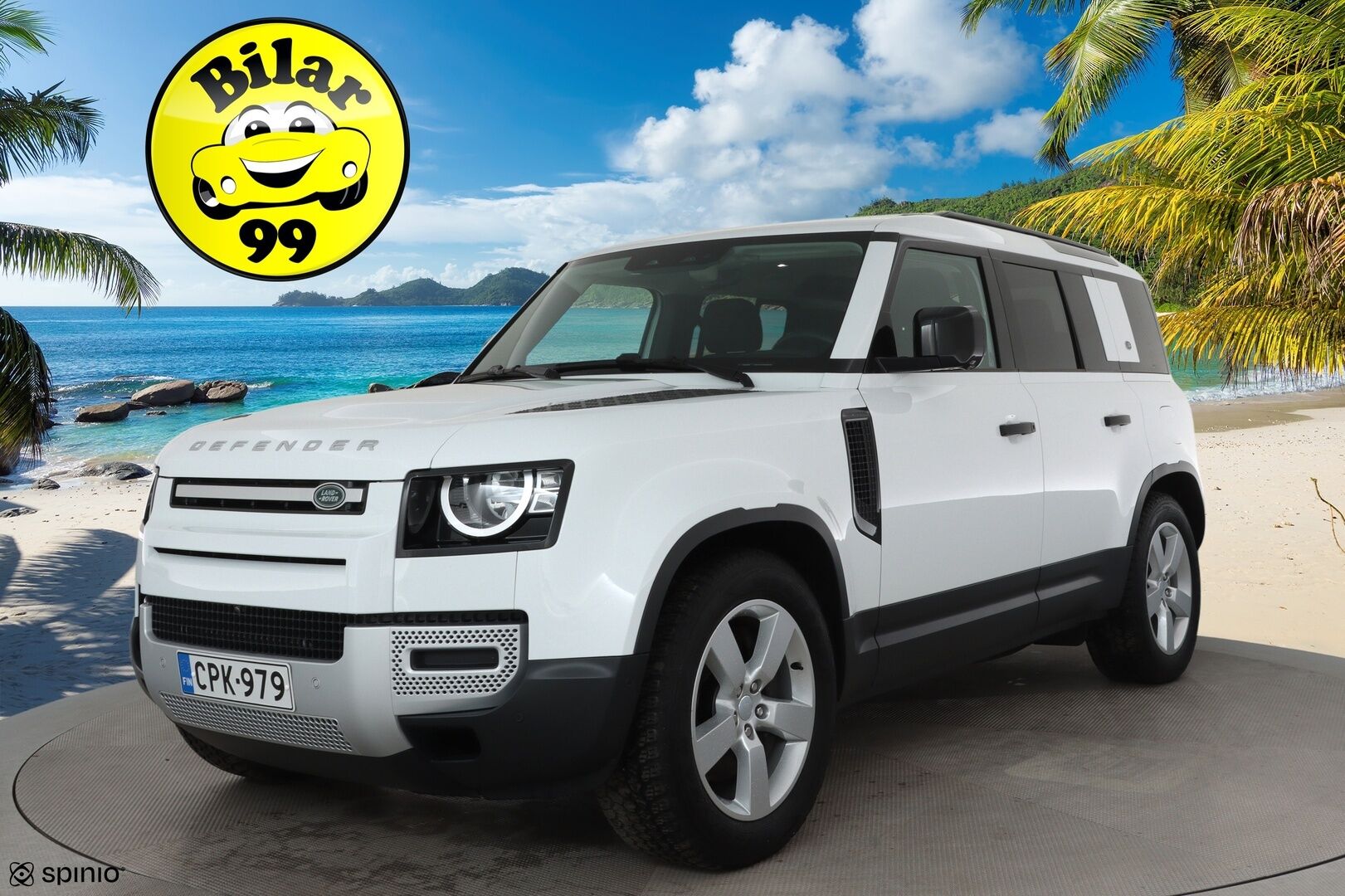 Land Rover Defender 2022 110 P400e Plug-in Hybrid **Vakkari / Webasto / 360.kamera / Ilma-alusta / Koukku / Navi** - 2,99 % KORKOTARJOUS TÄHÄN AUTOON - Suomi-auto / Kahdet renkaat aluvanteilla / Merkkihuollettu