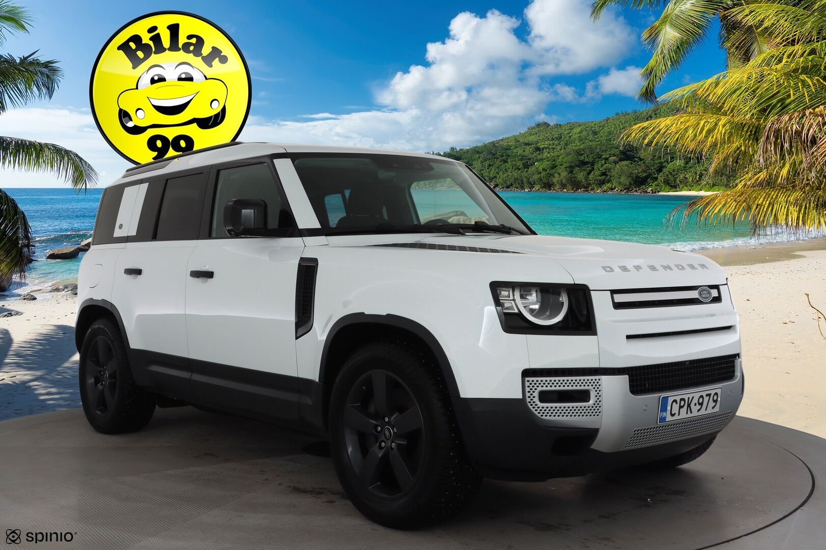 Land Rover Defender 2022 110 P400e Plug-in Hybrid * Vakkari / Webasto / 360 kamera / Ilma-alusta / Koukku / Navi * - Suomi-auto / Akku kuntotarkastettu SoH 94,2% / Kahdet renkaat aluvanteilla 