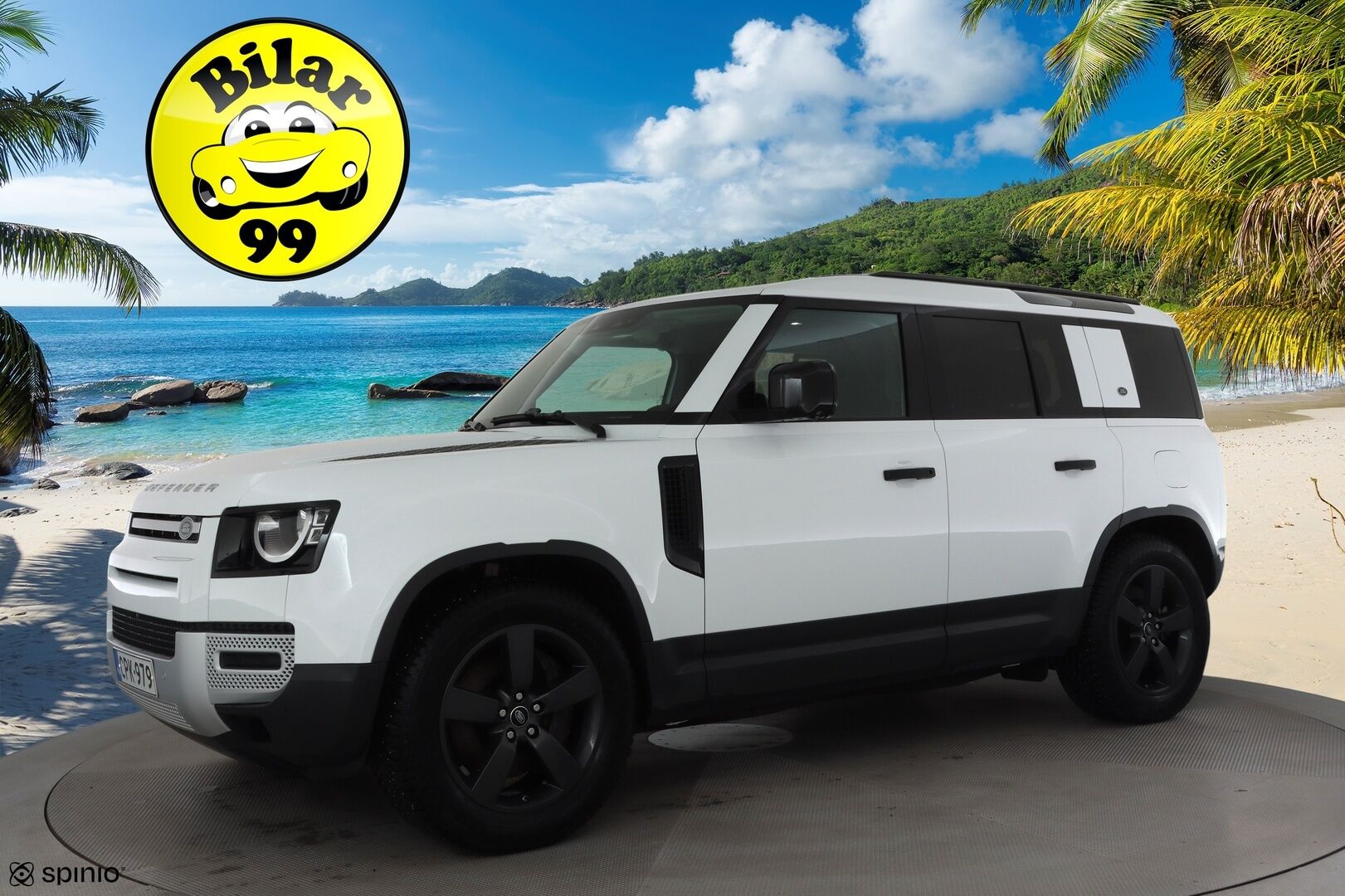 Land Rover Defender 2022 110 P400e Plug-in Hybrid * Vakkari / Webasto / 360 kamera / Ilma-alusta / Koukku / Navi * - Suomi-auto / Akku kuntotarkastettu SoH 94,2% / Kahdet renkaat aluvanteilla 