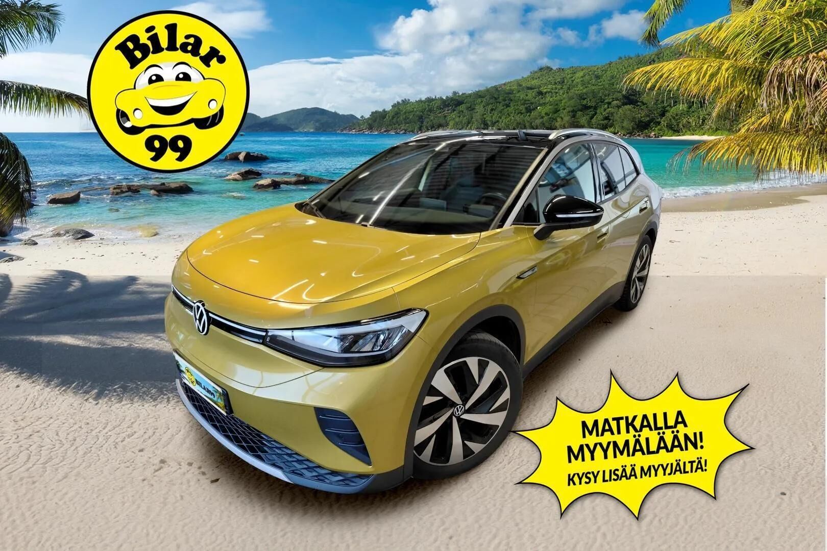 Volkswagen ID.4 2021 Pro Performance 1ST 150 kW, akku 77 kWh * ACC / ILP / Koukku / LED / Navi / P.Kamera / Ratinlämmitin * - 1.Om Suomi-auto / Kahdet renkaat aluvanteilla / Merkkihuollettu - HULLUT AVAJAISHULINAT KORKOTARJOUS 3,29 %