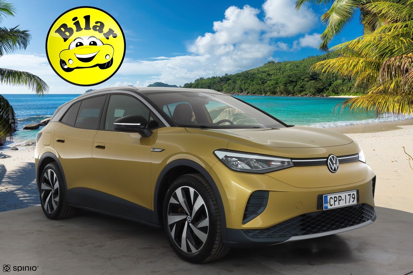 Volkswagen ID.4 2021 Pro Performance 1ST 150 kW, akku 77 kWh * ACC / ILP / Koukku / LED / Navi / P.Kamera / Ratinlämmitin * - 1.Om Suomi-auto / Kahdet renkaat aluvanteilla / Merkkihuollettu