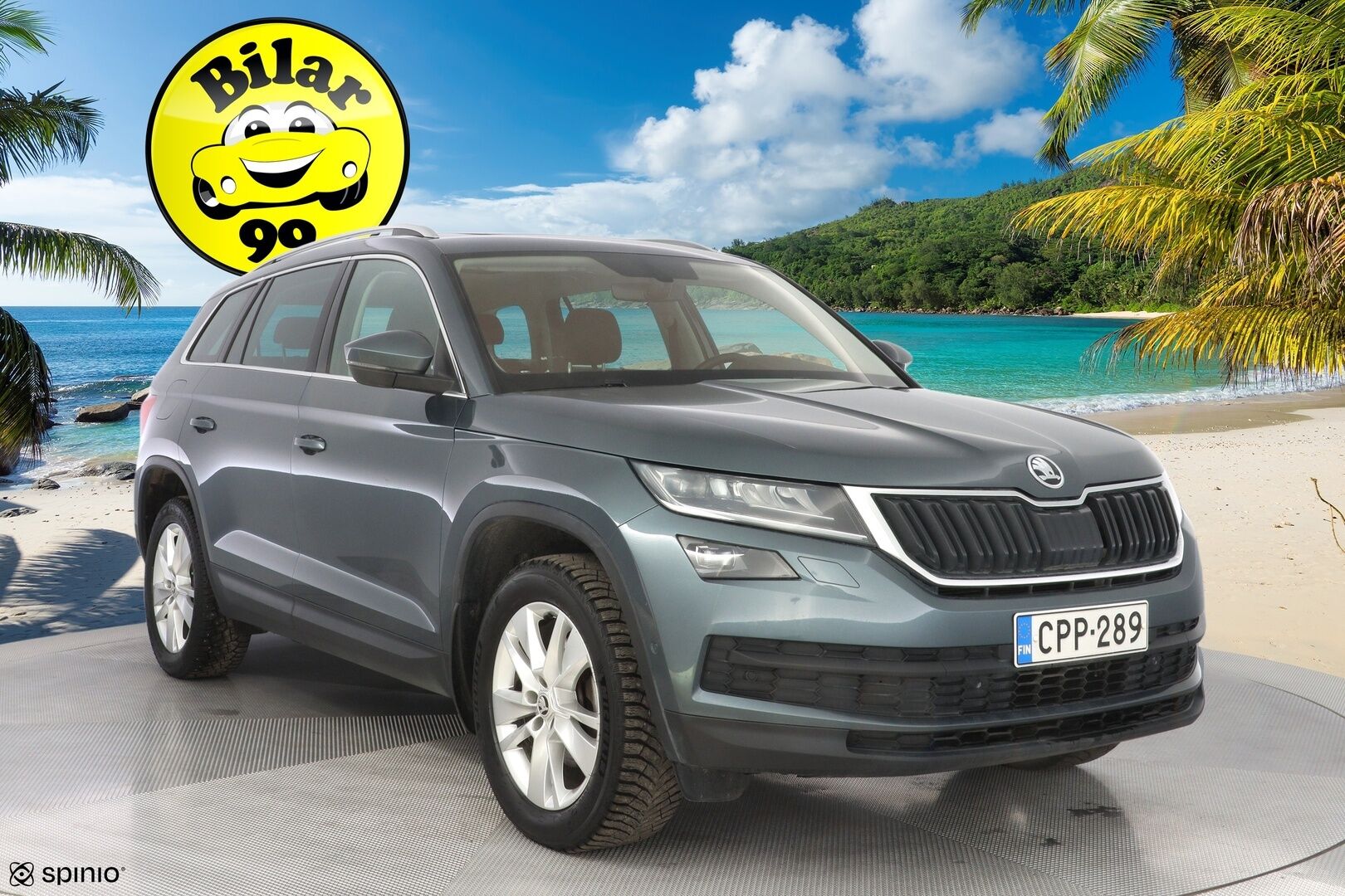 Skoda Kodiaq 2021 2,0 TDI 150 Ambition BusinessLine DSG Autom. *ACC / Panorama / Koukku / Webasto / Ratinlämmitin* - Suomi-auto / Iso huolto 180tkm / Kahdet OEM vanteet 
