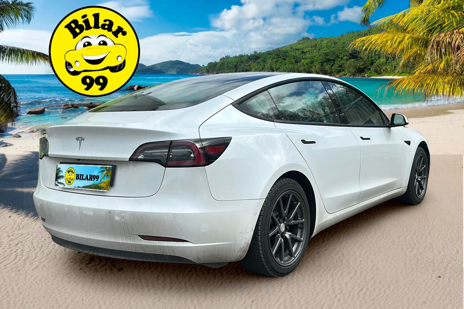 Tesla Model 3 2021 Standard Range Plus / Lämpöpumppu / 1om. Suomi-Auto / Matrix-LED / Sähköluukku / Navi - Autopilot / Premium Kaiuttimet / Panorama / P.kamera / Kaistavahti /