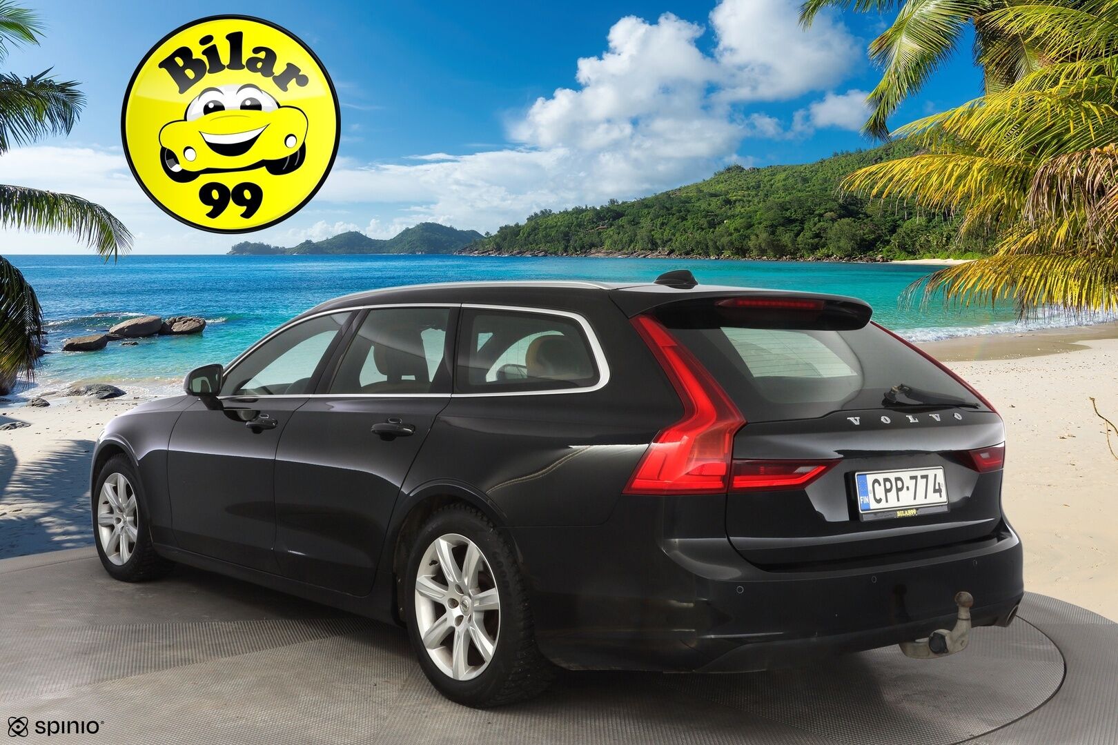 Volvo V90 2017 D3 Business aut * ACC / VOC / Pilot assist / Kamera / Koukku / Nahat / Blis* - Ei Adblue / Kahdet Volvon vanteet / Kattava huoltohistoria
