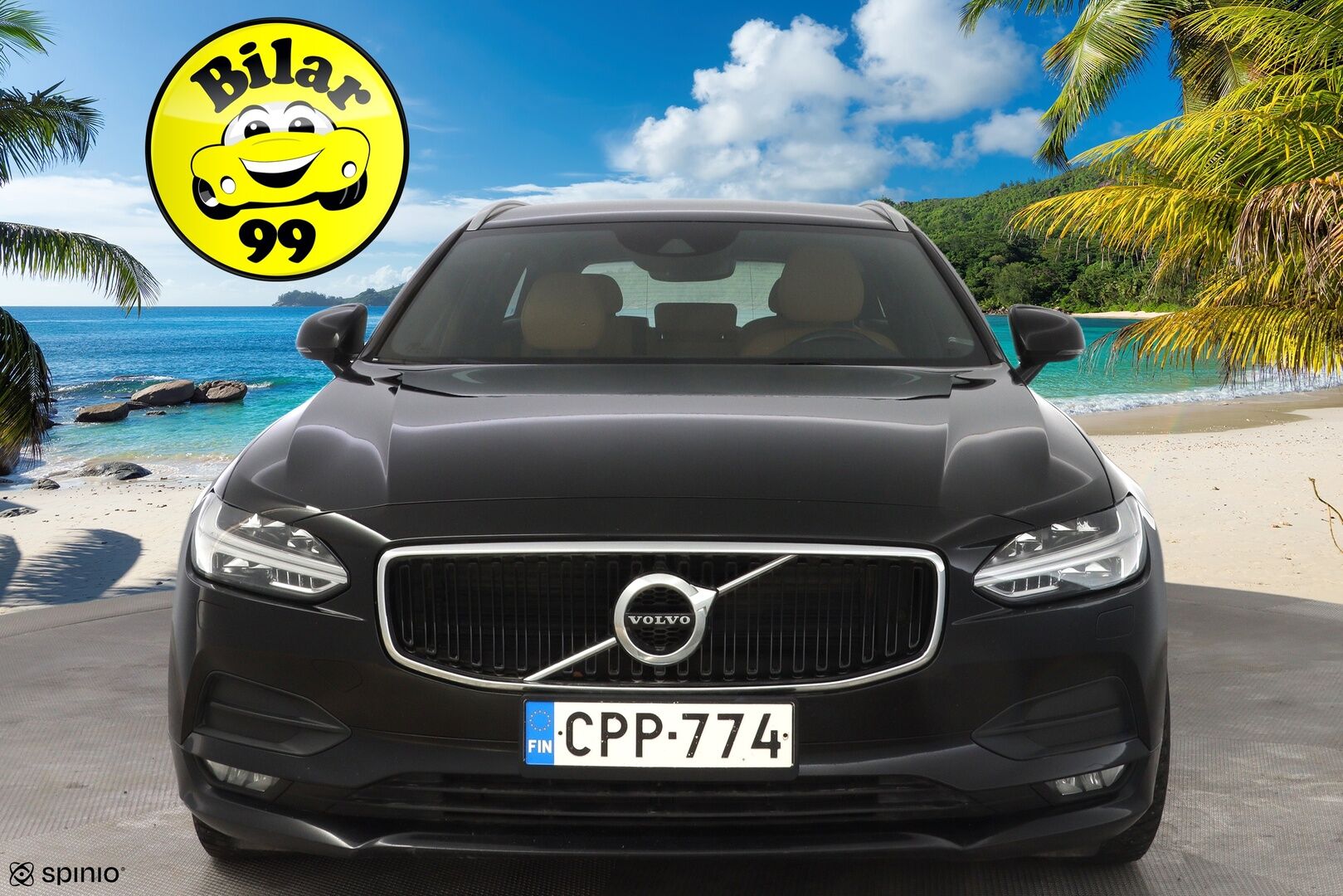 Volvo V90 2017 D3 Business aut * ACC / VOC / Pilot assist / Kamera / Koukku / Nahat / Blis* - Ei Adblue / Kahdet Volvon vanteet / Kattava huoltohistoria