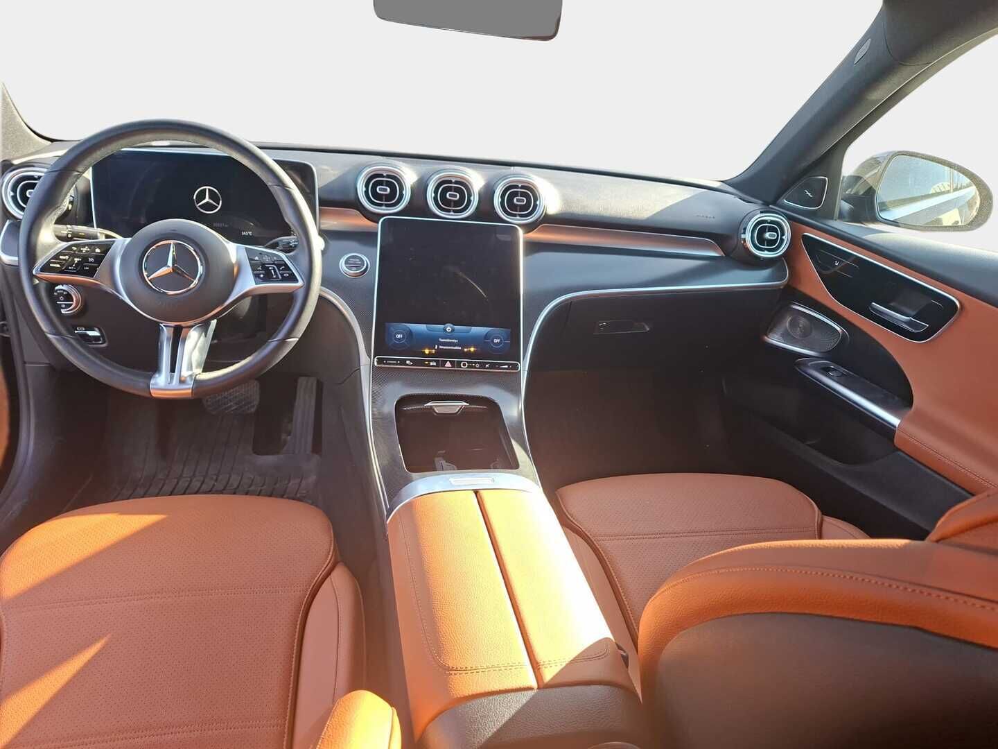 Mercedes-Benz C 2022 180 A Business / Burmester / Ruskea nahkasisusta / Ambient valaistus / P.kamera - Todella siisti! / Burmester / 2x vanteet / P.Kamera / Ruskea nahkaverhoilu / - HULLUT AVAJAISHULINAT KORKOTARJOUS 3,29 %