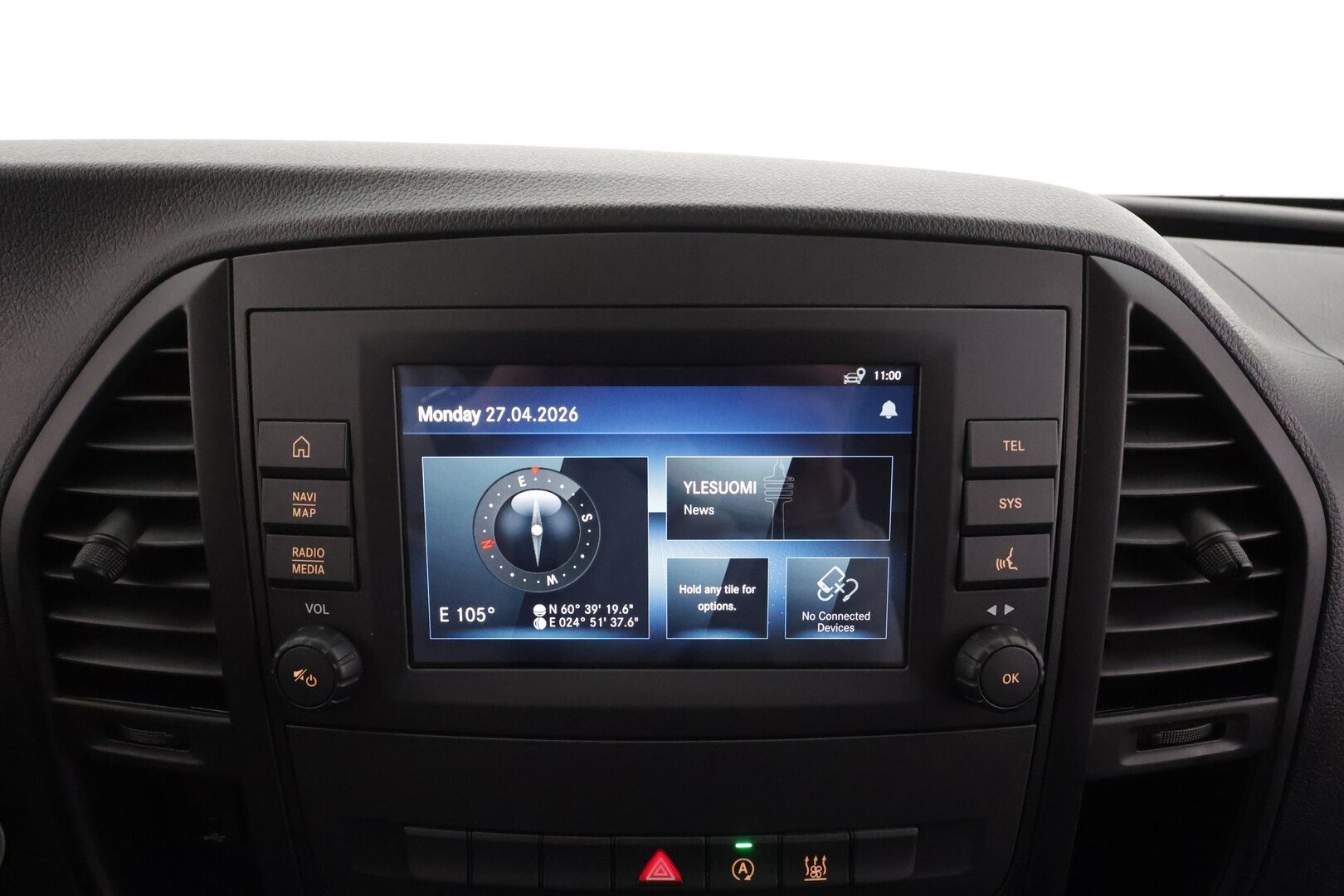 Mercedes-Benz Vito 2022 110CDI FWD-3,05/32K keskipitkä A2 Worker * Webasto / P.Kamera / Vakkari / Apple&Android / Ilmastointi / ALV * - Suomi-auto / Kahdet renkaat / Merkkihuollot