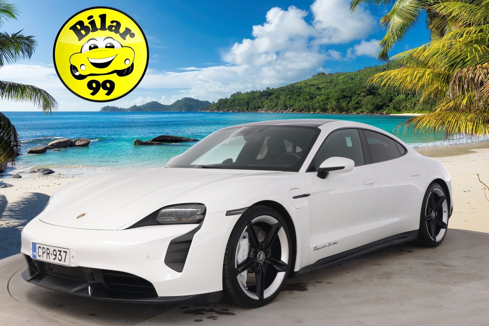 Porsche Taycan 2020 Turbo * Sport Chrono / Matrix LED / Adapt.vakkari / BOSE / Lämpöpumppu / Ilma-alusta / 14-ist. / Lasikatto / P.kamera * - Akku kuntotarkastettu SoH 93%