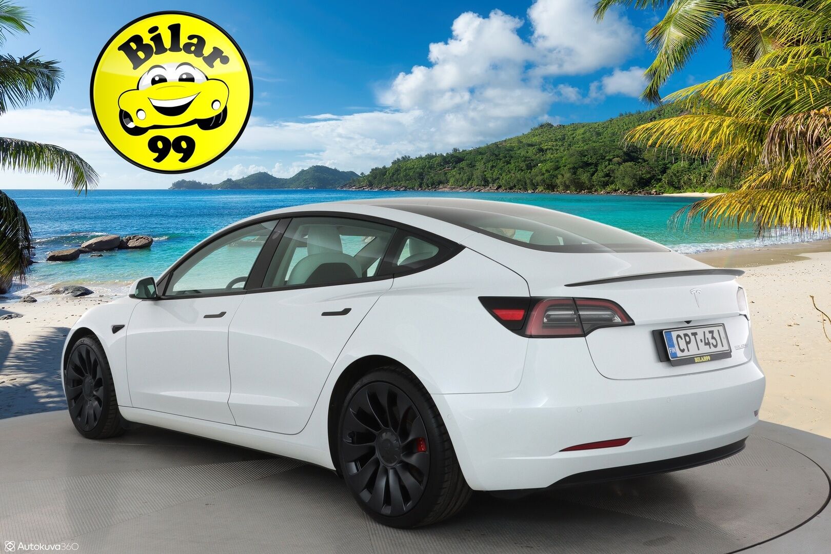 Tesla Model 3 2022 Performance **FSD / AMD Ryzen / Vaalea nahkasisusta / Matrix LED / Lämpöpumppu / Kahdet vanteet** - 3,99 % KORKOTARJOUS TÄHÄN AUTOON - 1-om. Suomi-auto / Akku kuntotarkistettu / Lasikatto / P.kamera / Premium Audio