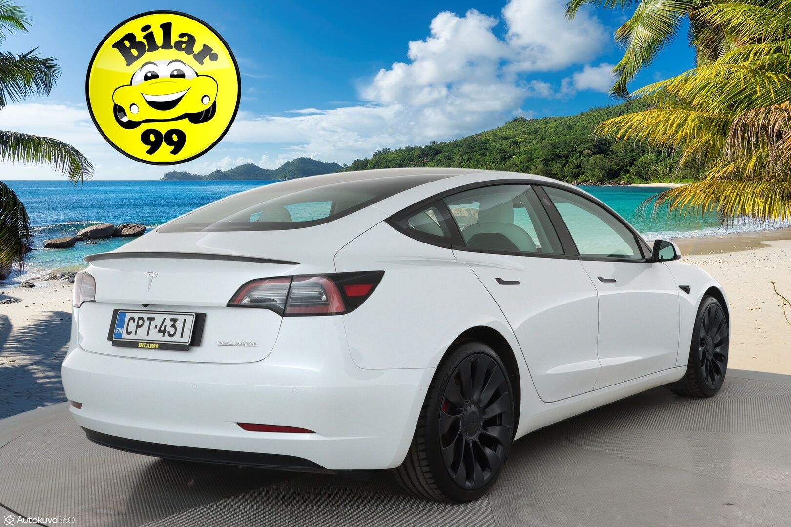 Tesla Model 3 2022 Performance **FSD / AMD Ryzen / Vaalea nahkasisusta / Matrix LED / Lämpöpumppu / Kahdet vanteet** - 3,99 % KORKOTARJOUS TÄHÄN AUTOON - 1-om. Suomi-auto / Akku kuntotarkistettu / Lasikatto / P.kamera / Premium Audio