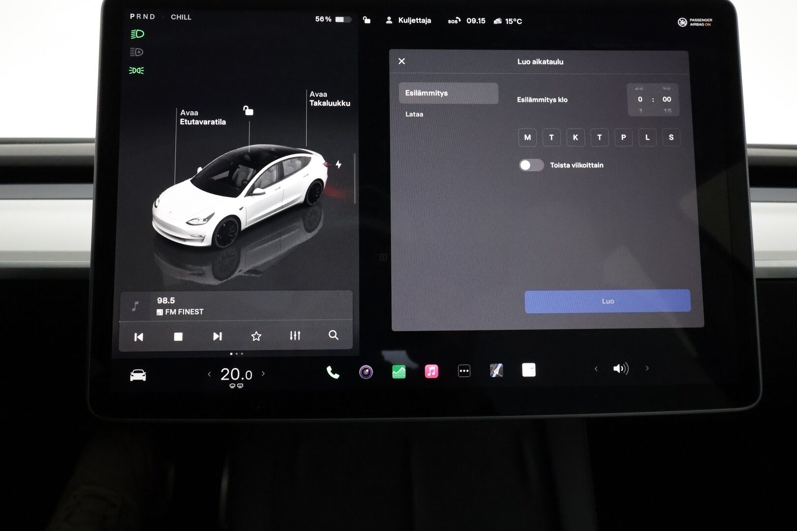 Tesla Model 3 2022 Performance **FSD / AMD Ryzen / Vaalea nahkasisusta / Matrix LED / Lämpöpumppu / Kahdet vanteet** - 3,99 % KORKOTARJOUS TÄHÄN AUTOON - 1-om. Suomi-auto / Akku kuntotarkistettu / Lasikatto / P.kamera / Premium Audio