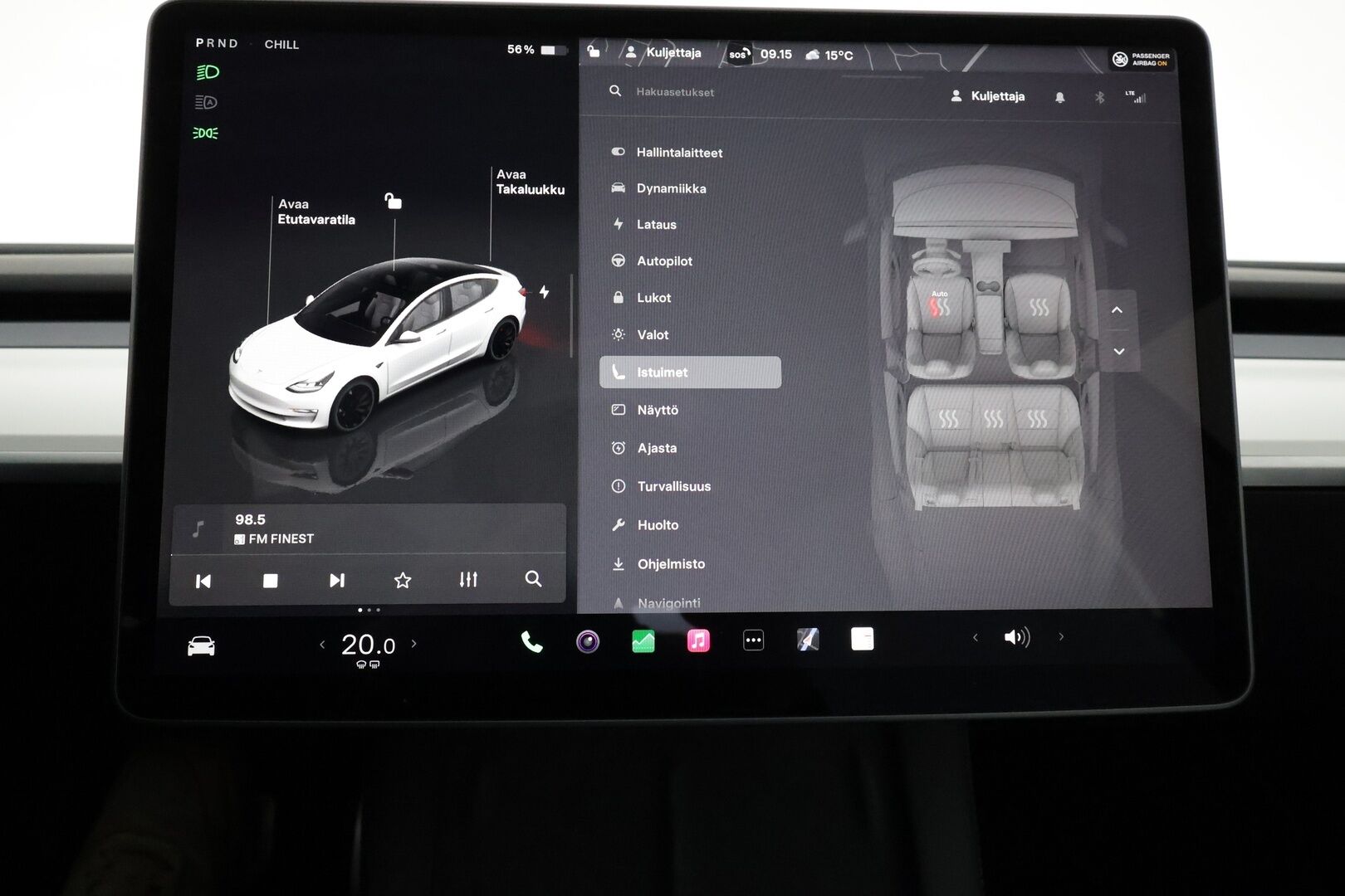 Tesla Model 3 2022 Performance **FSD / AMD Ryzen / Vaalea nahkasisusta / Matrix LED / Lämpöpumppu / Kahdet vanteet** - 3,99 % KORKOTARJOUS TÄHÄN AUTOON - 1-om. Suomi-auto / Akku kuntotarkistettu / Lasikatto / P.kamera / Premium Audio