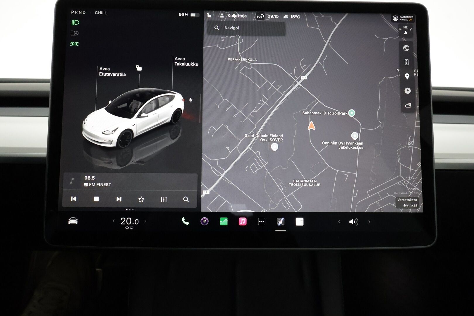 Tesla Model 3 2022 Performance **FSD / AMD Ryzen / Vaalea nahkasisusta / Matrix LED / Lämpöpumppu / Kahdet vanteet** - 3,99 % KORKOTARJOUS TÄHÄN AUTOON - 1-om. Suomi-auto / Akku kuntotarkistettu / Lasikatto / P.kamera / Premium Audio
