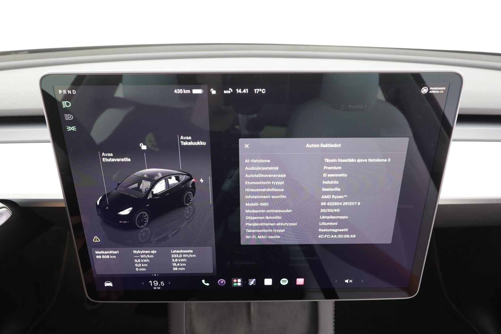 Tesla Model Y 2022 Long Range - | ILP | Koukku | Lasikatto | ACC | Matrix-LED | Muistipenkki | Premium Audio | Navi | Kaistavahti | Keyless | 1-om Suomi-auto  2x Latauskaapelit | Kahdet renkaat |