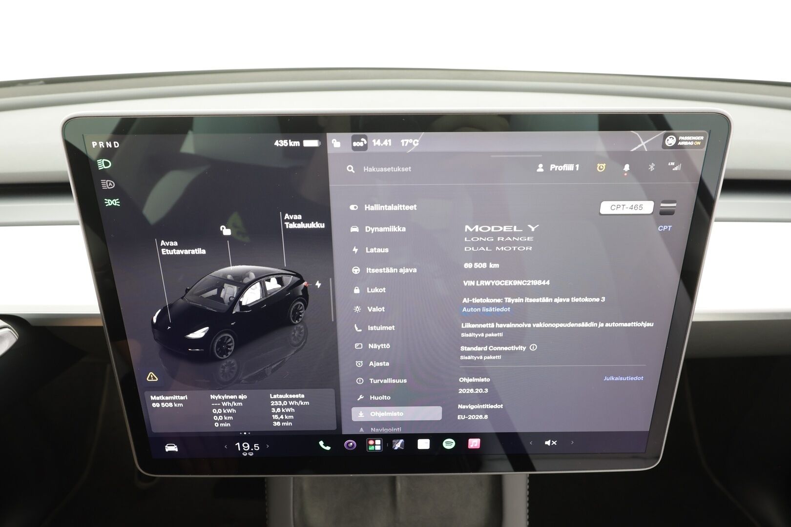 Tesla Model Y 2022 Long Range - | ILP | Koukku | Lasikatto | ACC | Matrix-LED | Muistipenkki | Premium Audio | Navi | Kaistavahti | Keyless | 1-om Suomi-auto  2x Latauskaapelit | Kahdet renkaat |