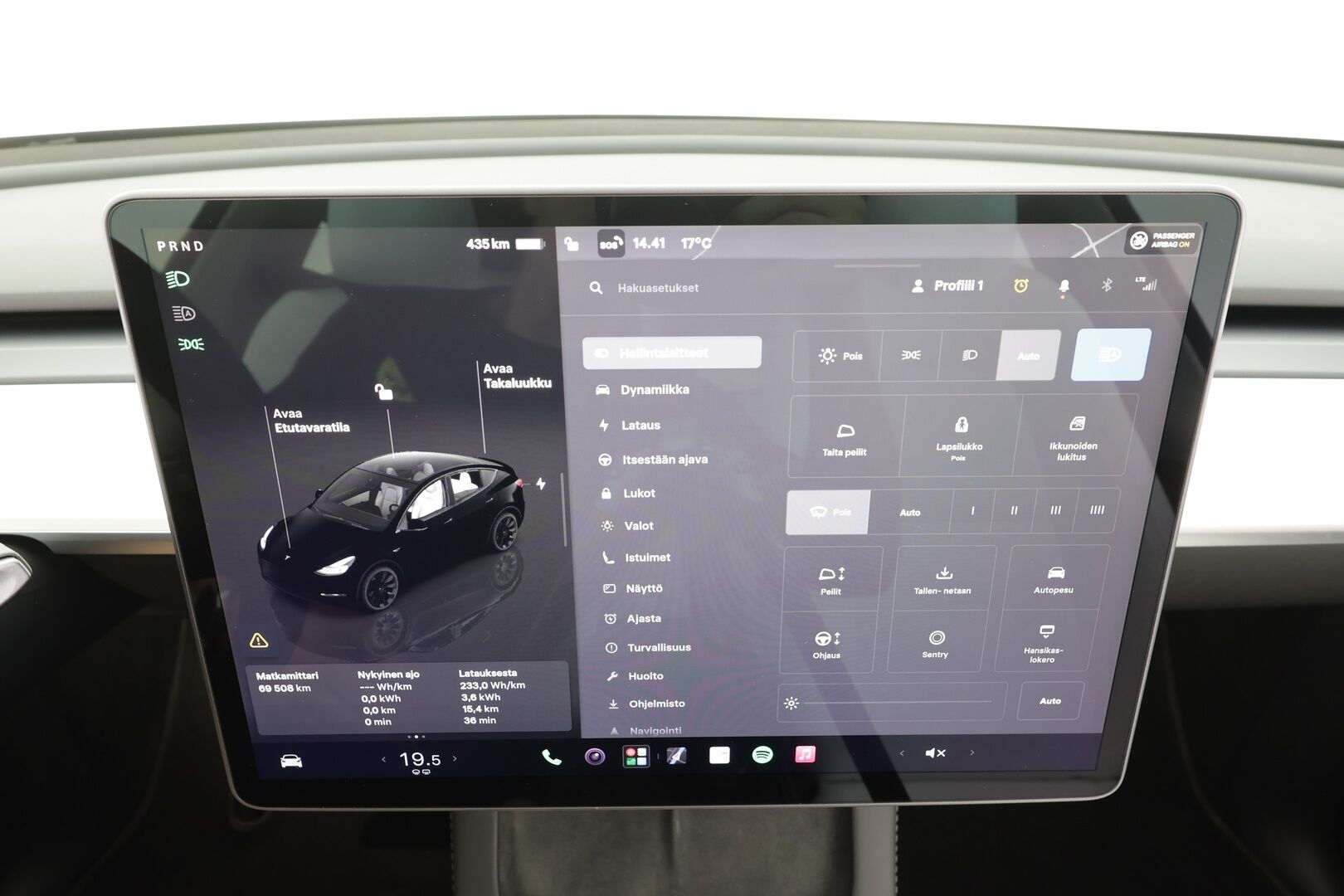 Tesla Model Y 2022 Long Range - | ILP | Koukku | Lasikatto | ACC | Matrix-LED | Muistipenkki | Premium Audio | Navi | Kaistavahti | Keyless | 1-om Suomi-auto  2x Latauskaapelit | Kahdet renkaat |