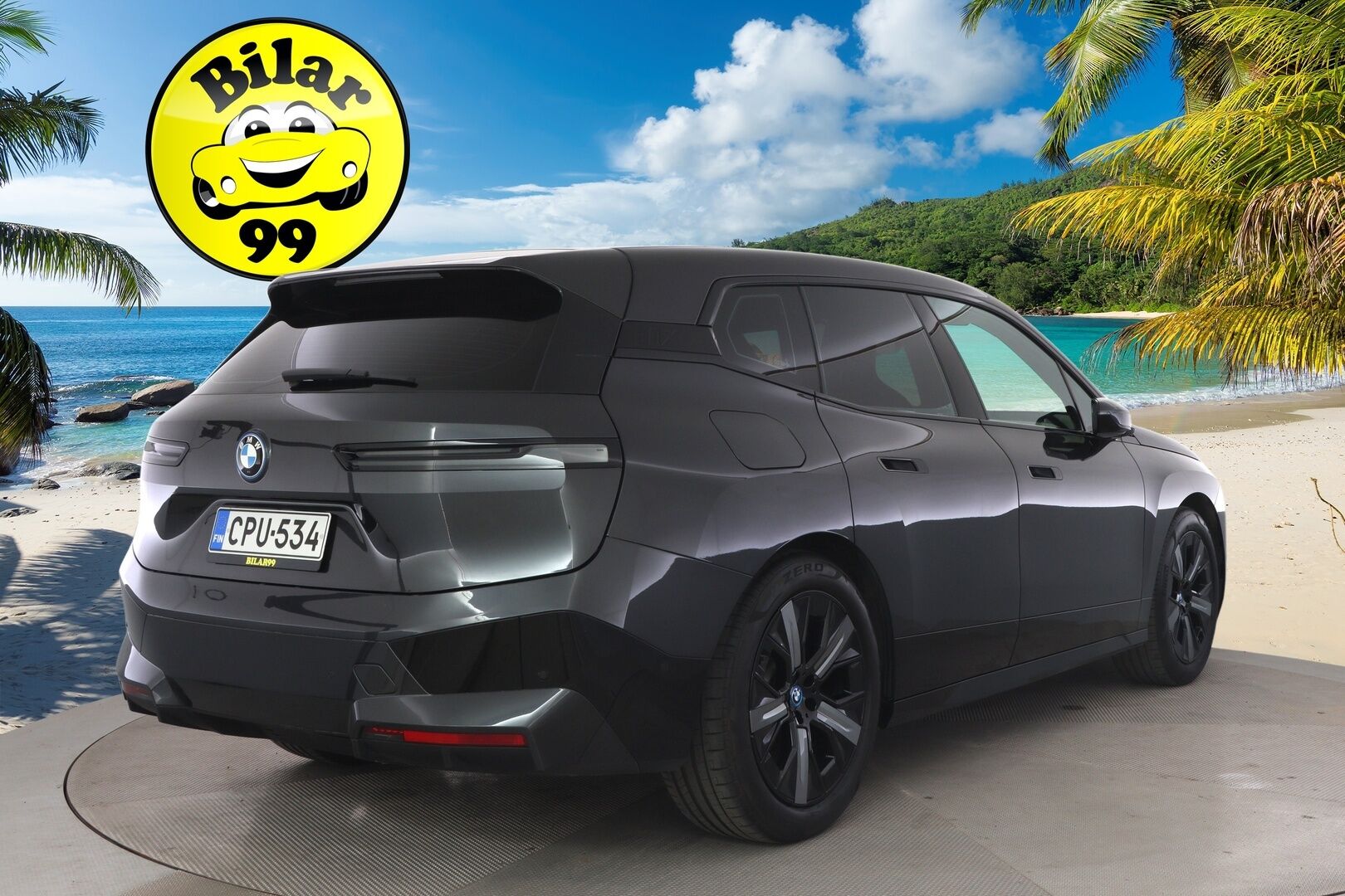 BMW iX 2021 xDrive40 - 3,99 % KORKOTARJOUS TÄHÄN AUTOON - Huippuvarusteltu! / Adapt. Vakkari / HUD / Sky Lounge / Harman/Kardon / Muistinahat / Laser LED / P-kamera / Imuovet / Comfort Access / Koukku