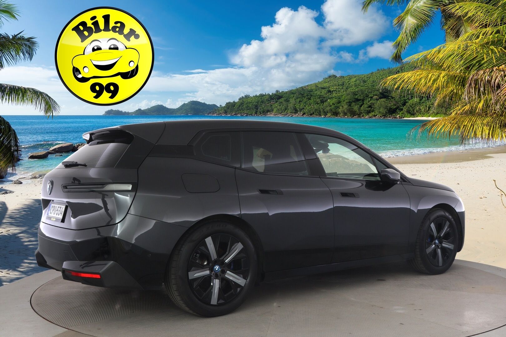 BMW iX 2021 xDrive40 - 3,99 % KORKOTARJOUS TÄHÄN AUTOON - Huippuvarusteltu! / Adapt. Vakkari / HUD / Sky Lounge / Harman/Kardon / Muistinahat / Laser LED / P-kamera / Imuovet / Comfort Access / Koukku