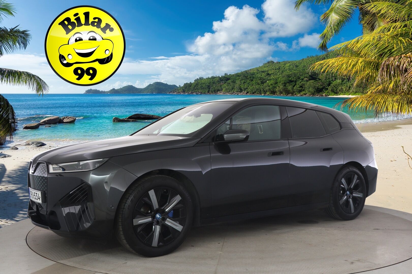 BMW iX 2021 xDrive40 - 3,99 % KORKOTARJOUS TÄHÄN AUTOON - Huippuvarusteltu! / Adapt. Vakkari / HUD / Sky Lounge / Harman/Kardon / Muistinahat / Laser LED / P-kamera / Imuovet / Comfort Access / Koukku