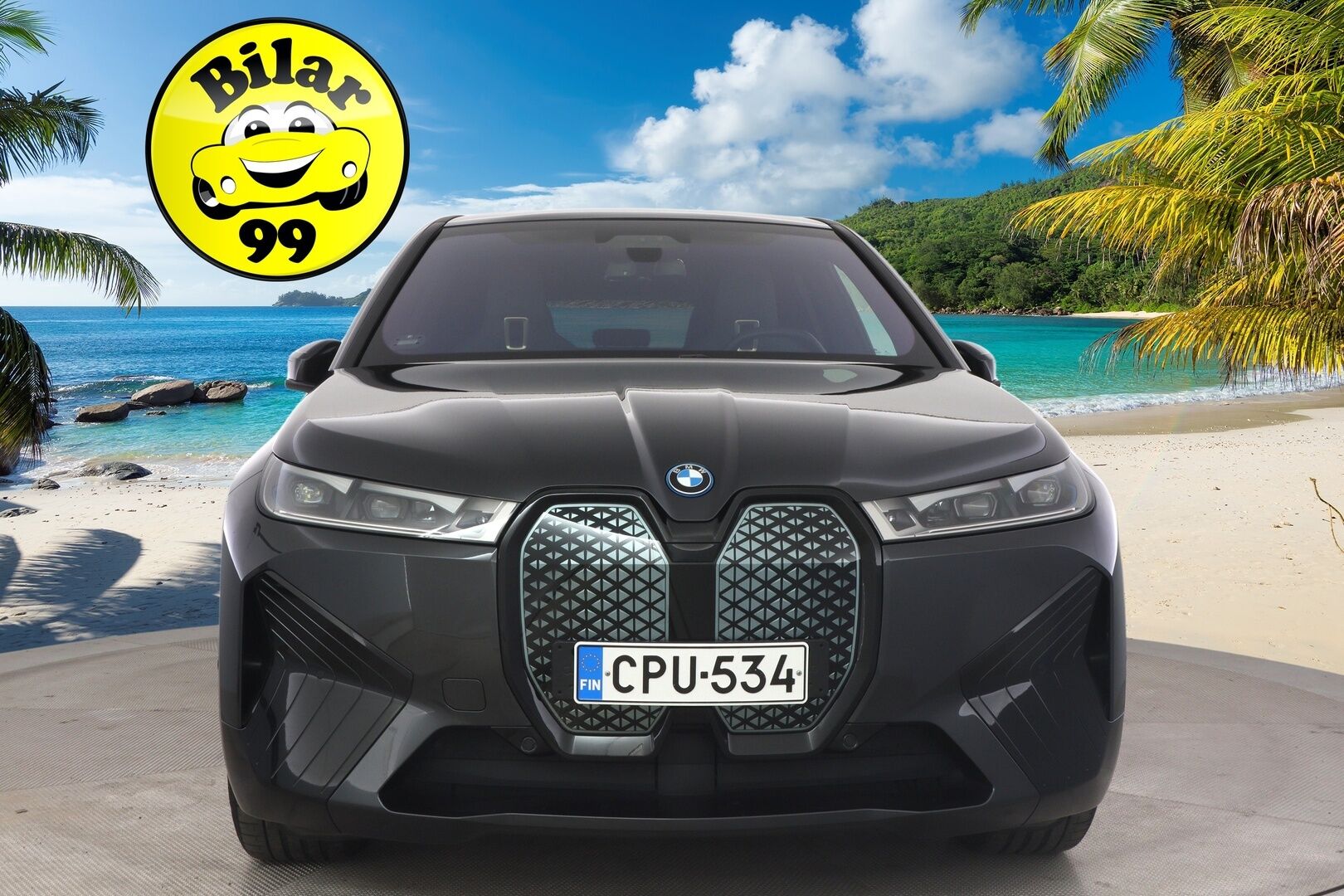 BMW iX 2021 xDrive40 - 3,99 % KORKOTARJOUS TÄHÄN AUTOON - Huippuvarusteltu! / Adapt. Vakkari / HUD / Sky Lounge / Harman/Kardon / Muistinahat / Laser LED / P-kamera / Imuovet / Comfort Access / Koukku