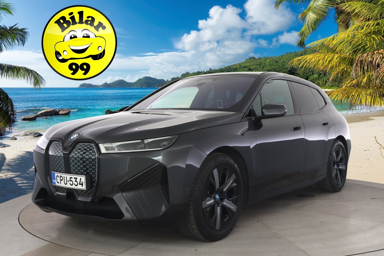 BMW iX 2021 xDrive40 - 3,99 % KORKOTARJOUS TÄHÄN AUTOON - Huippuvarusteltu! / Adapt. Vakkari / HUD / Sky Lounge / Harman/Kardon / Muistinahat / Laser LED / P-kamera / Imuovet / Comfort Access / Koukku