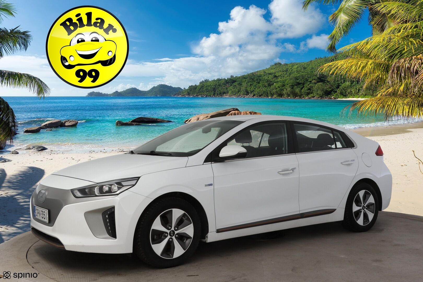 Hyundai IONIQ ELECTRIC 2019 Style * Adapt.Vakkari / P-Kamera / Ilmalämpöpumppu / Keyless / AppleCarPlay * - 2x Renkaat & Vanteet / Juuri katsastettu! - Osta nyt, maksa vasta ensi vuonna