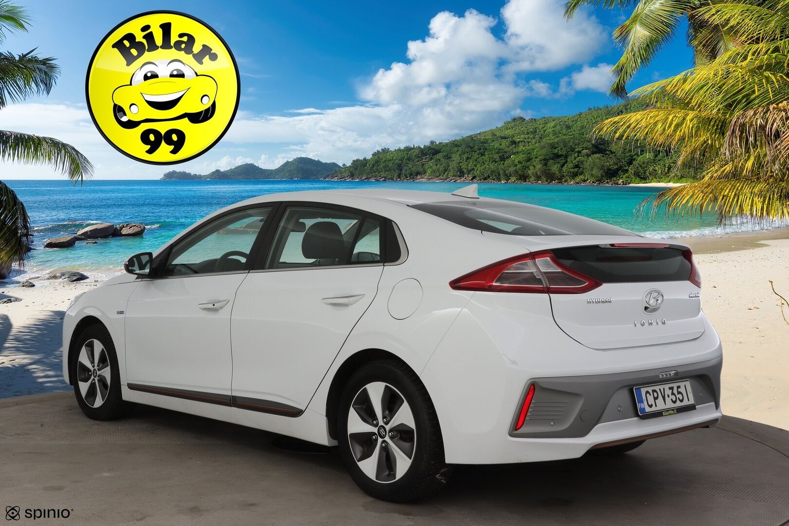 Hyundai IONIQ ELECTRIC 2019 Style * Adapt.Vakkari / P-Kamera / Ilmalämpöpumppu / Keyless / AppleCarPlay * - 2x Renkaat & Vanteet / Juuri katsastettu! - Osta nyt, maksa vasta ensi vuonna