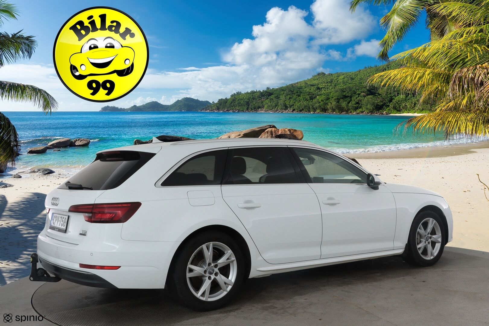 Audi A4 2018 Avant Business 2,0 TDI 140 kW quattro S tronic * Webasto / Adapt.Vakkari / Koukku / Sporttipenkit / LED / Peruutustutkat - Kahdet renkaat aluvanteilla / Jakopää hiljattain tehty / Huippusiisti! - HULLU BLACKWEEK KORKOTARJOUS 2,49%