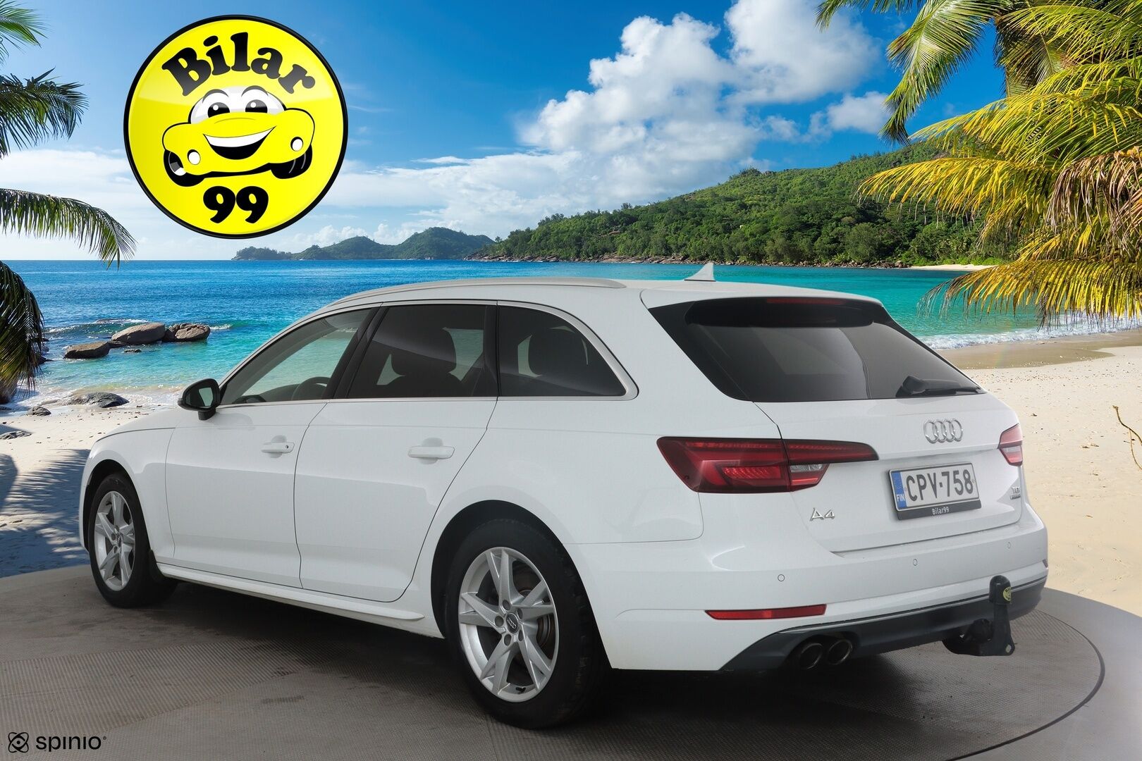 Audi A4 2018 Avant Business 2,0 TDI 140 kW quattro S tronic * Webasto / Adapt.Vakkari / Koukku / Sporttipenkit / LED / Peruutustutkat - Kahdet renkaat aluvanteilla / Jakopää hiljattain tehty / Huippusiisti! - HULLU BLACKWEEK KORKOTARJOUS 2,49%