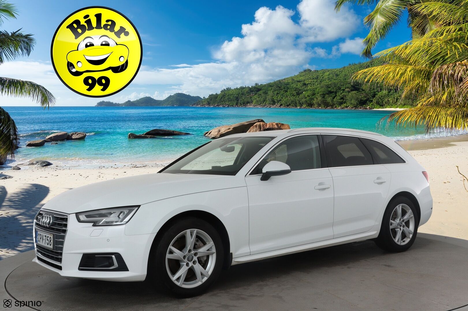 Audi A4 2018 Avant Business 2,0 TDI 140 kW quattro S tronic * Webasto / Adapt.Vakkari / Koukku / Sporttipenkit / LED / Peruutustutkat - Kahdet renkaat aluvanteilla / 2x Renkaat aluvantein / Tulossa Tampereelle!