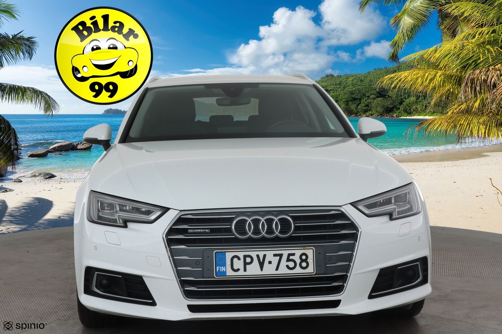 Audi A4 2018 Avant Business 2,0 TDI 140 kW quattro S tronic * Webasto / Adapt.Vakkari / Koukku / Sporttipenkit / LED / Peruutustutkat - Kahdet renkaat aluvanteilla / 2x Renkaat aluvantein / Tulossa Tampereelle!