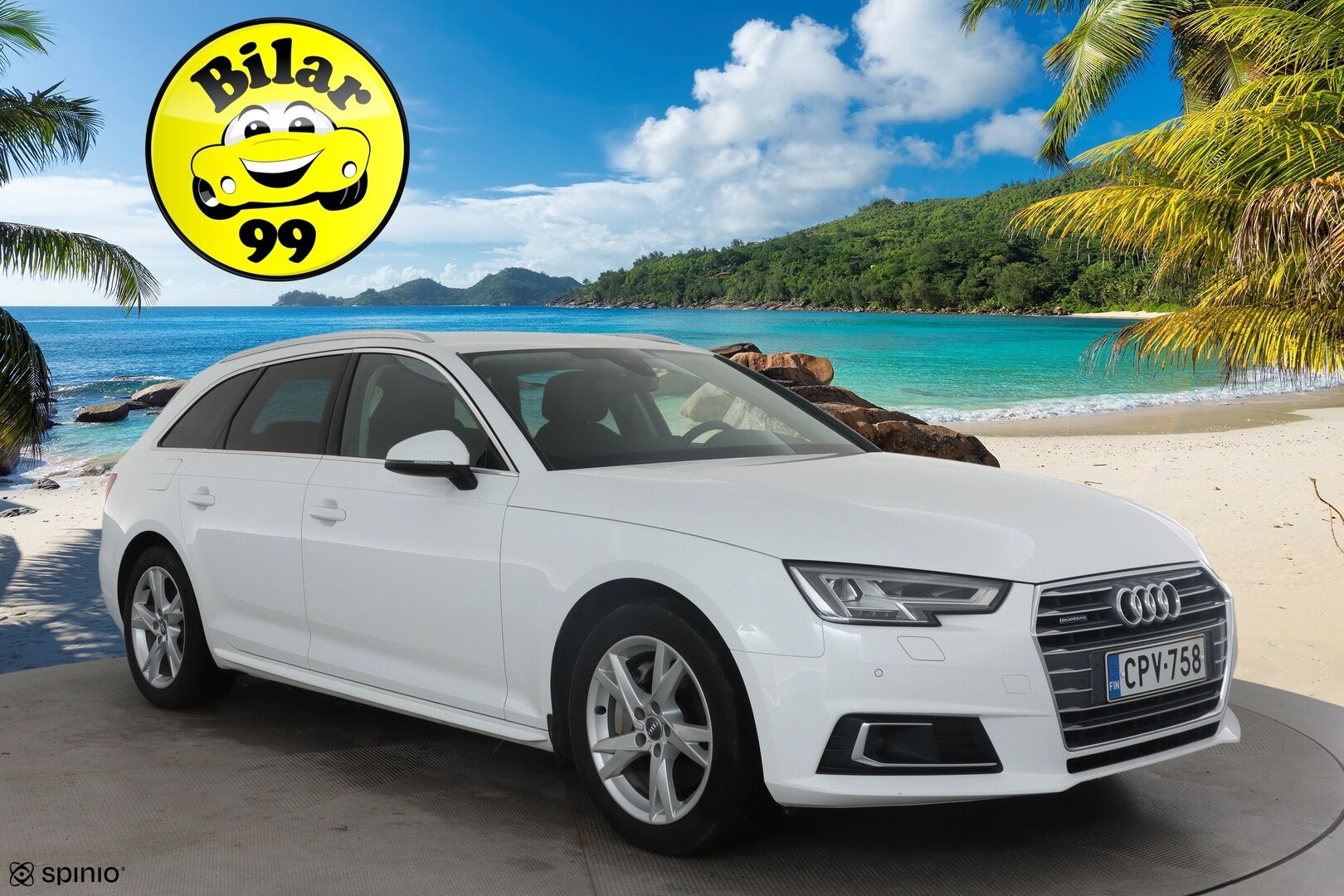 Audi A4 2018 Avant Business 2,0 TDI 140 kW quattro S tronic * Webasto / Adapt.Vakkari / Koukku / Sporttipenkit / LED / Peruutustutkat - Kahdet renkaat aluvanteilla / Jakopää hiljattain tehty / Huippusiisti! - HULLU BLACKWEEK KORKOTARJOUS 2,49%