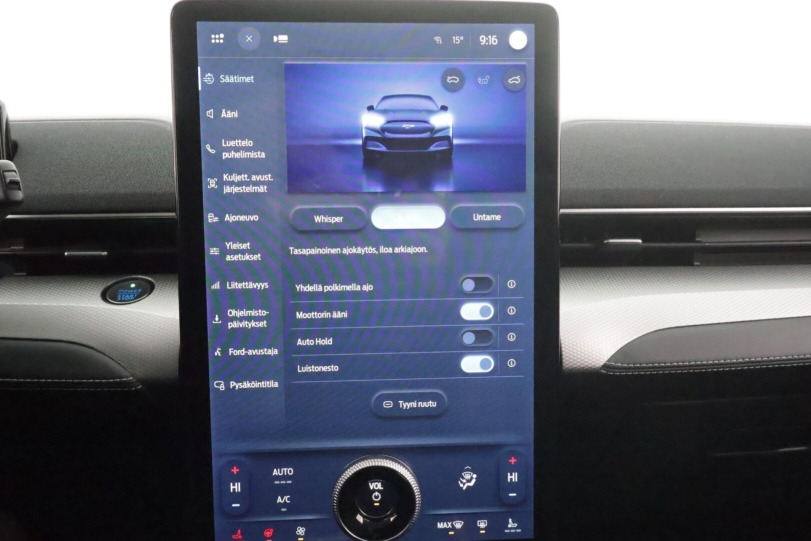 Ford Mustang Mach-E 2022 75kWh A1 RWD * ACC / LED / P.kamera / Nahkaverhoilu / Kaistavahti / Navi / Koukku * - 1-om Suomi-auto / Kahdet renkaat aluvanteilla