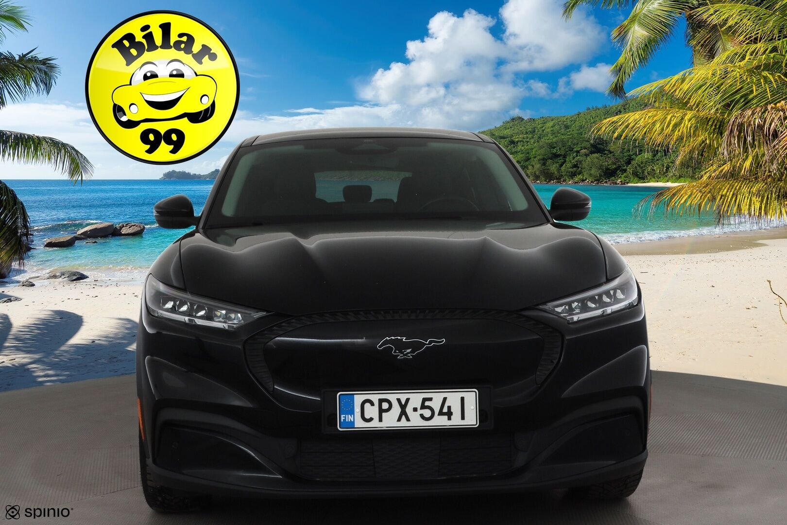 Ford Mustang Mach-E 2022 75kWh A1 RWD * ACC / LED / P.kamera / Nahkaverhoilu / Kaistavahti / Navi / Koukku * - 1-om Suomi-auto / Kahdet renkaat aluvanteilla