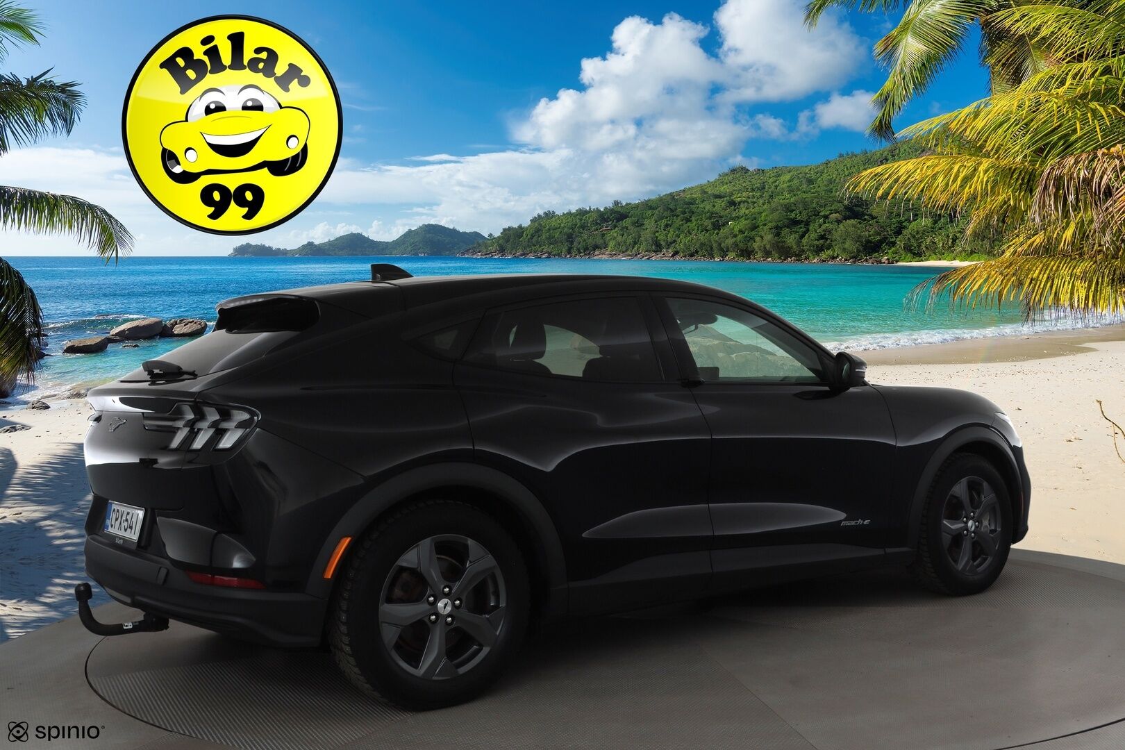 Ford Mustang Mach-E 2022 75kWh A1 RWD * ACC / LED / P.kamera / Nahkaverhoilu / Kaistavahti / Navi / Koukku * - 1-om Suomi-auto / Kahdet renkaat aluvanteilla