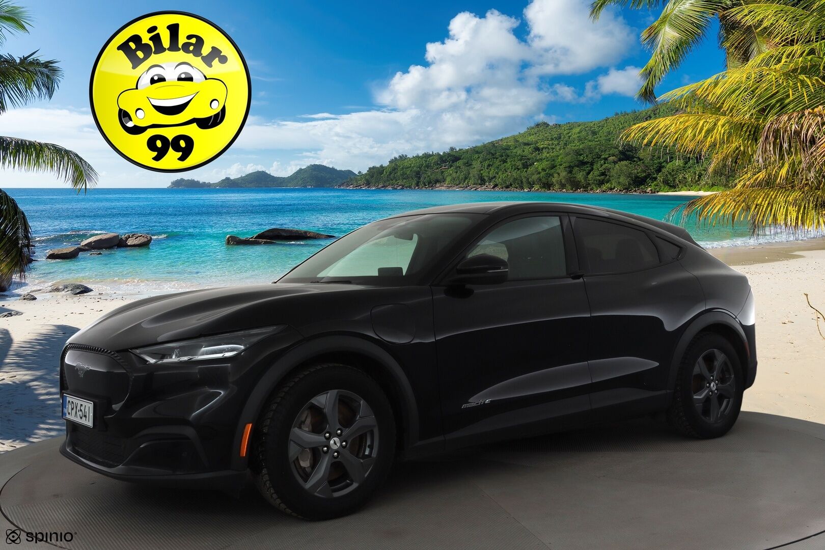 Ford Mustang Mach-E 2022 75kWh A1 RWD * ACC / LED / P.kamera / Nahkaverhoilu / Kaistavahti / Navi / Koukku * - 1-om Suomi-auto / Kahdet renkaat aluvanteilla