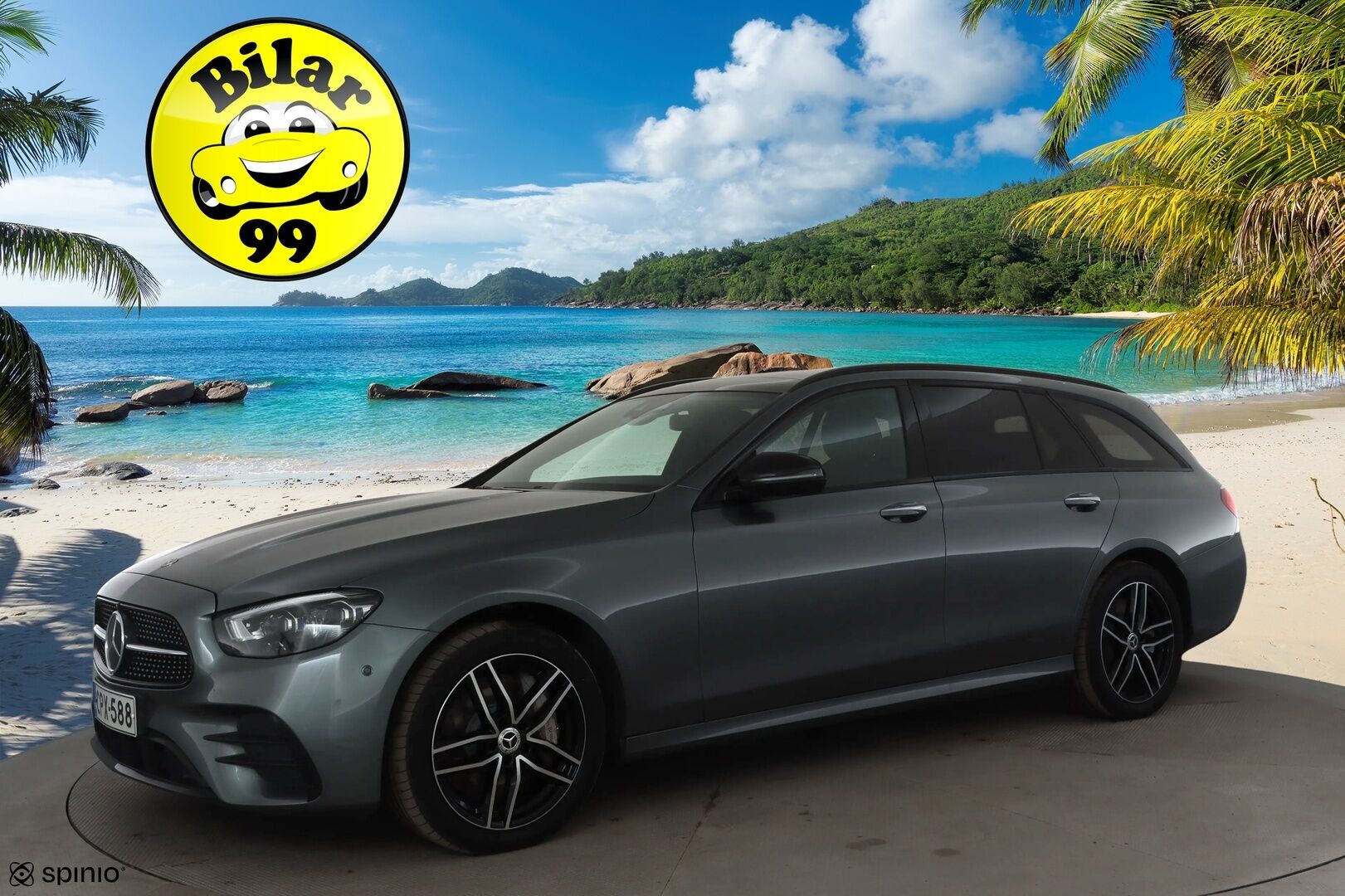 Mercedes-Benz E 2022 300 de 4MATIC T A AMG *Distronic+ / Comfort-penkit Muistilla / Burmester / 360° / Panorama / Koukku / Navi / Keyless* - Akku kuntotarkastettu / Suomi-auto / Kahdet vanteet / AMG / Night paketti - HULLUT AVAJAISHULINAT KORKOTARJOUS 3,29 %