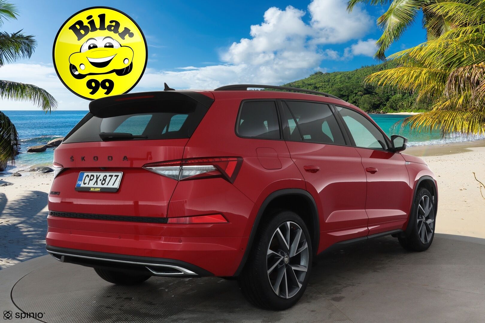 Skoda Kodiaq 2022 1.5 TSI ACT SportLine DSG Autom. * Adapt.Vakkari / Webasto / Canton / Matrix LED / Muistipenkki / 360-Kamera - Suomi-auto / Kahdet renkaat aluvanteilla / Juuri tullut Tampereelle!