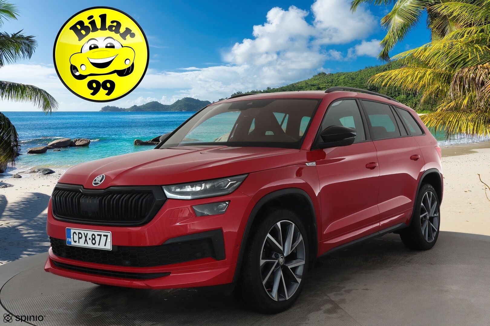 Skoda Kodiaq 2022 1.5 TSI ACT SportLine DSG **ACC / 360° / Muistipenkki / Canton / Webasto / Matrix LED / Sporttipenkit** - Suomi-auto / Kahdet renkaat aluvanteilla