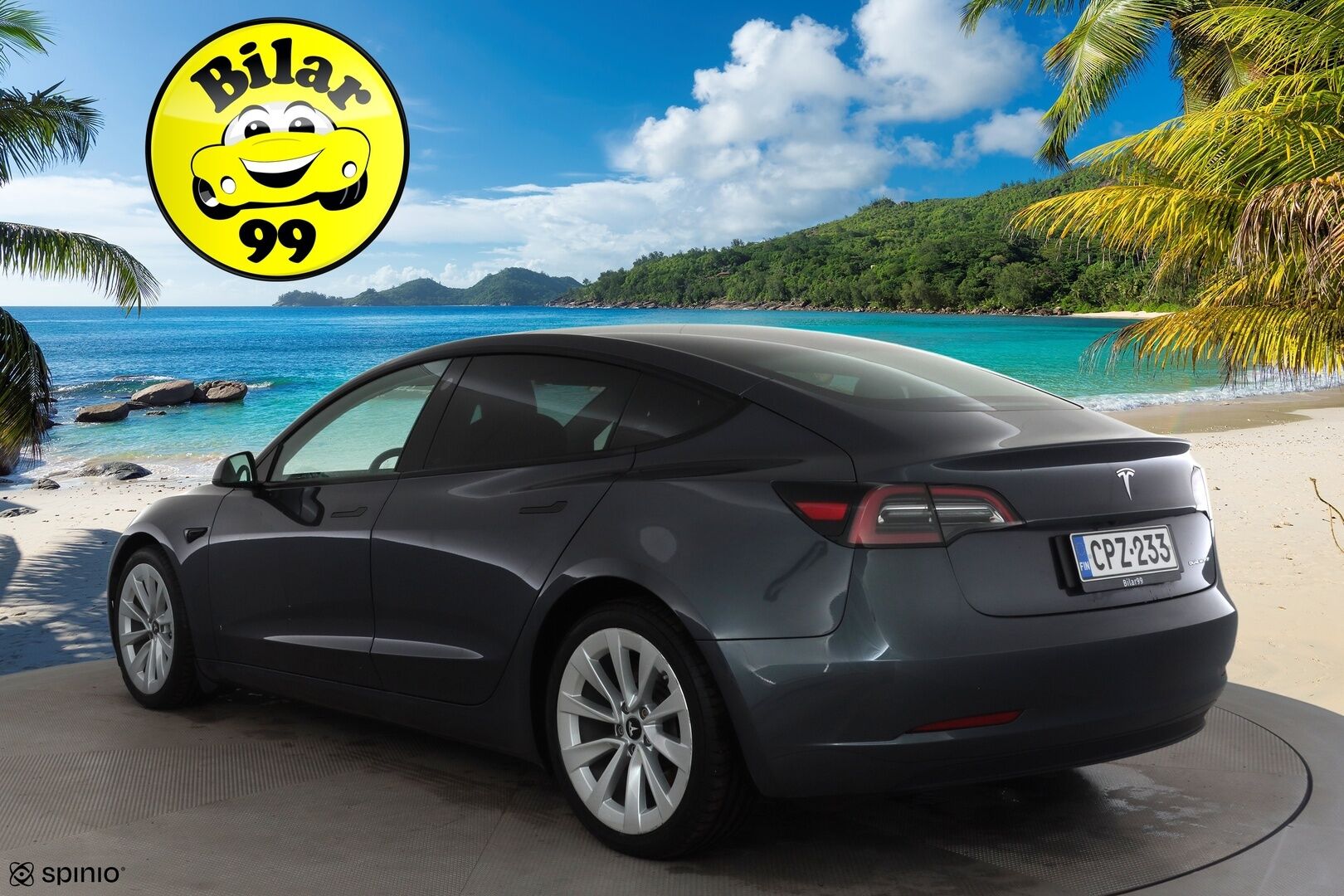 Tesla Model 3 2021 Long Range Dual motor AWD * Lasikatto / Premium Audio / P.kamera / Matrix LED / Nahat / ILP / Navi * - Kahdet renkaat aluvanteilla - HULLUT BLACKWEEK JATKOT - KORKOTARJOUS 2,49%