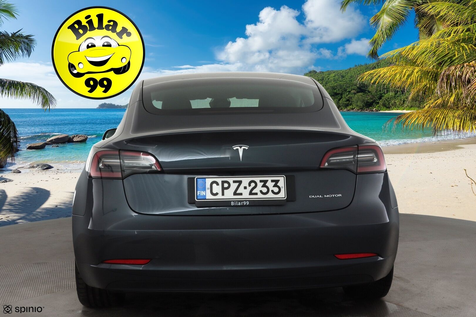 Tesla Model 3 2021 Long Range Dual motor AWD * Lasikatto / Premium Audio / P.kamera / Matrix LED / Nahat / ILP / Navi * - Kahdet renkaat aluvanteilla - HULLUT BLACKWEEK JATKOT - KORKOTARJOUS 2,49%