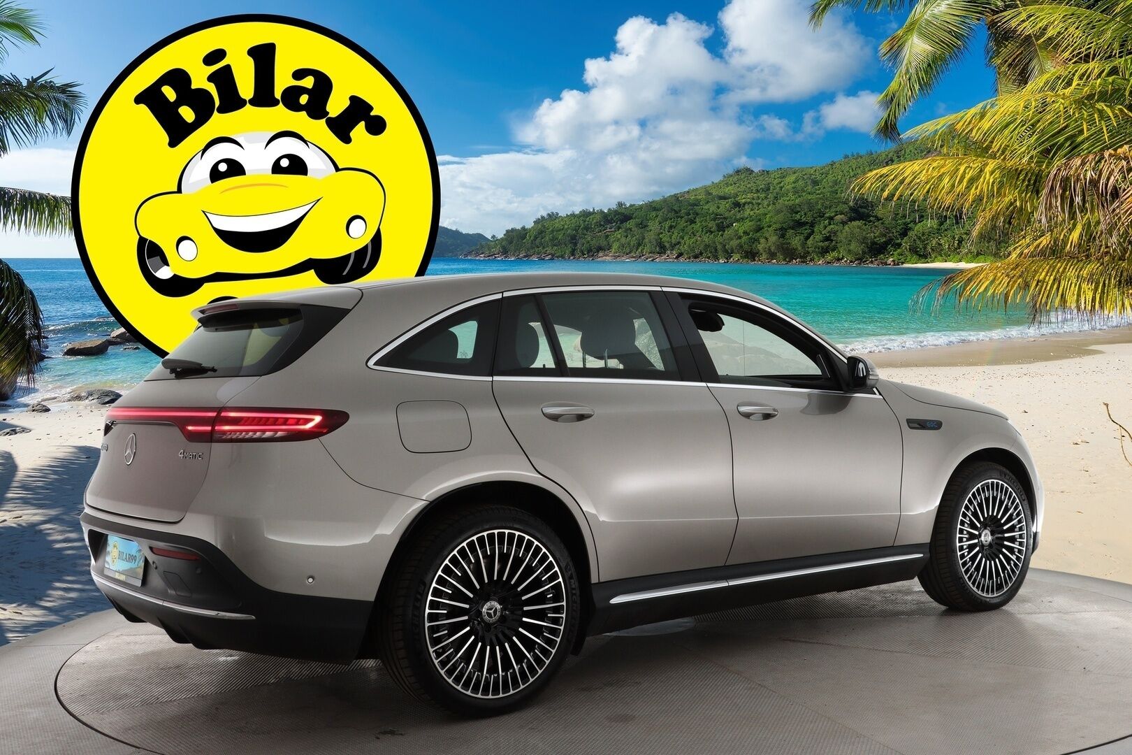 MERCEDES-BENZ EQC 2021 400 4Matic *AMG / ACC / Burmester / Muistipaketti / HUD / 360° Kamera / KeylessGO / DC Pikalaturi* - Juuri saapunut / Huippuvarusteet / AMG